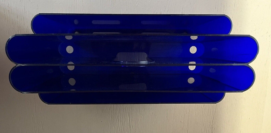 Mid-Century Modern Black Magazine Rack with 4 Compartments by Giotto Stoppino for Kartell, 1970s model 4676 made in italy