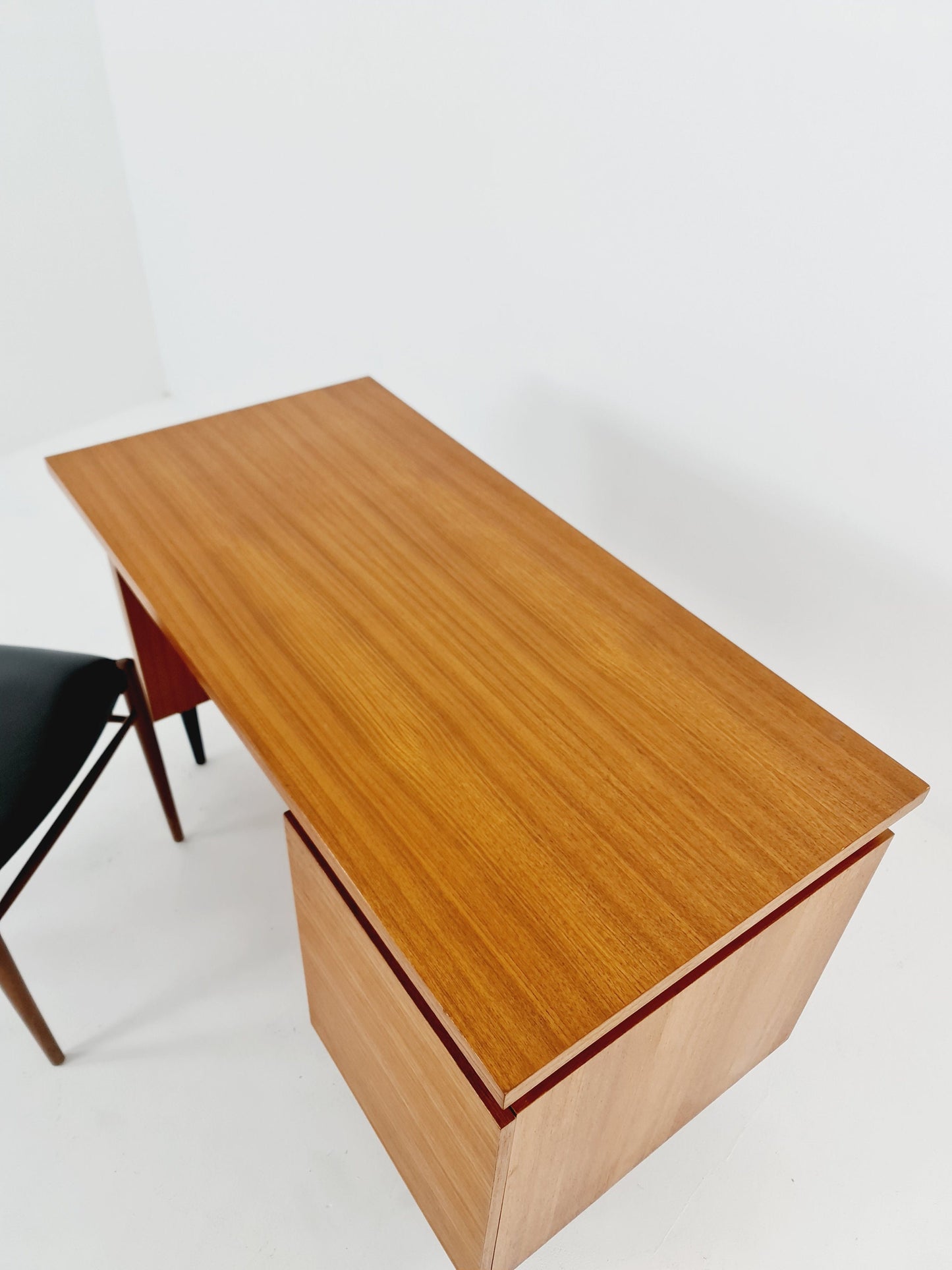 Vintage German classic desk in Teak , 1950s