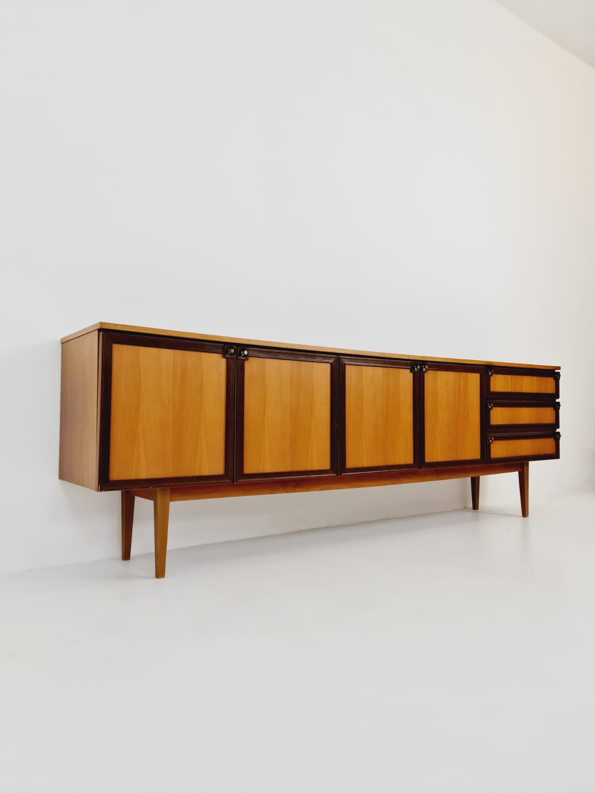 Mid Century Modern German teak Sideboard, 1960s