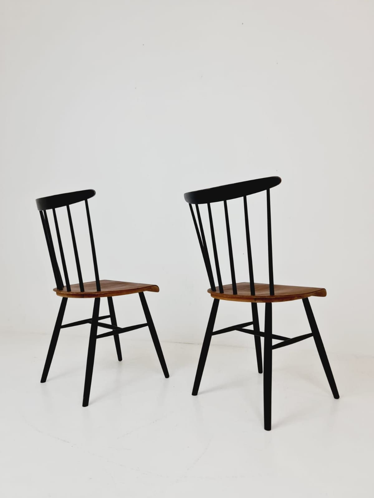 Vintage Fannett dining chairs by Ilmari Tapiovaara for Asko Finnland, set of 2, 1960s