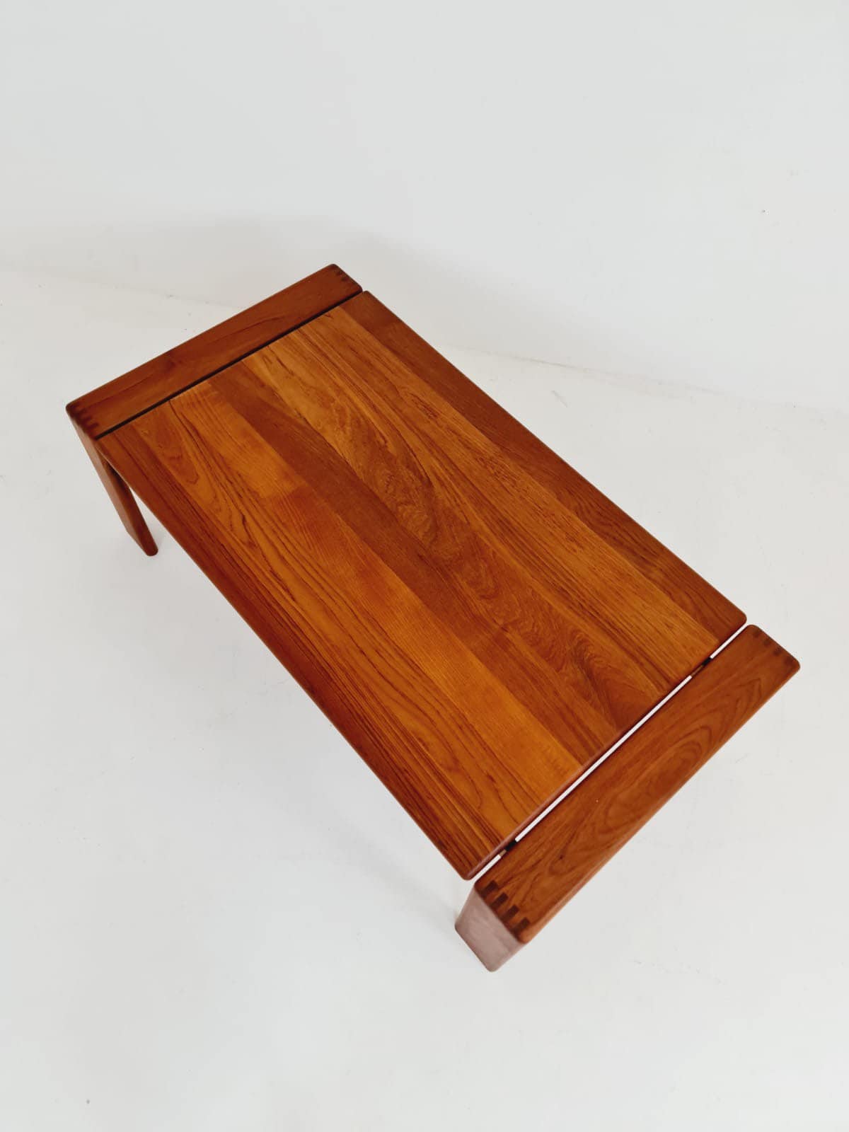 Rare Danish solid teak coffee table by EMC Møbler, 1960s