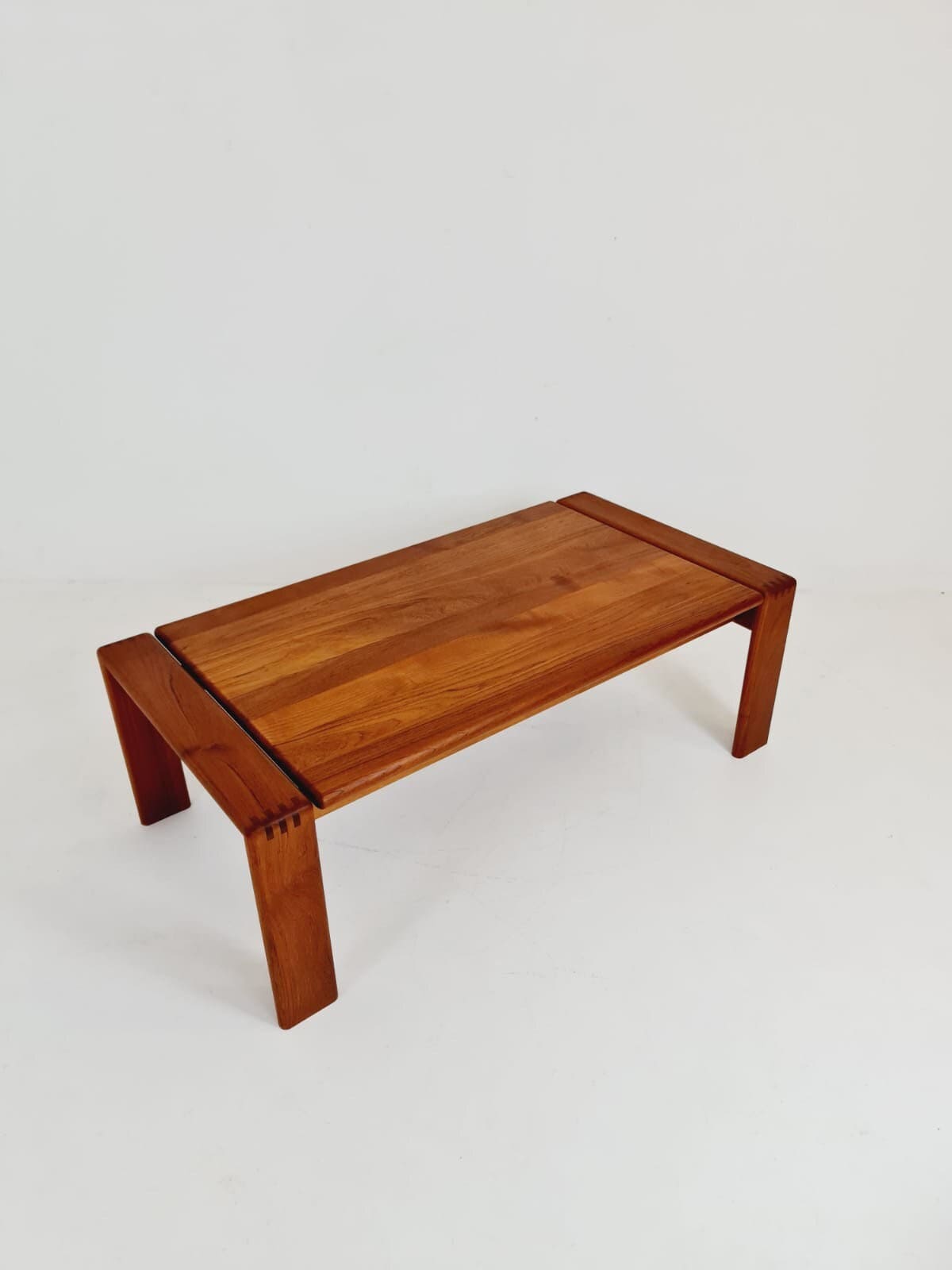 Rare Danish solid teak coffee table by EMC Møbler, 1960s
