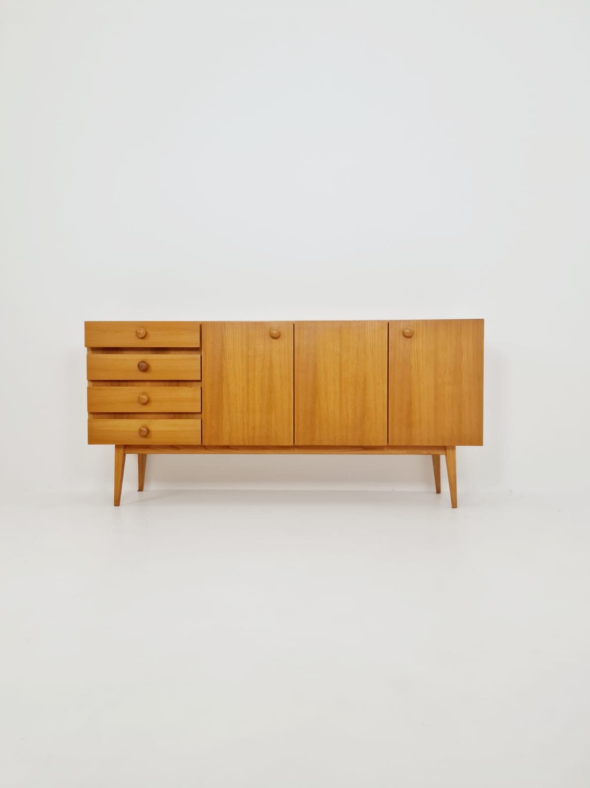 Mid Century Modern German oak Sideboard by GE-EL Möbel, 1960s