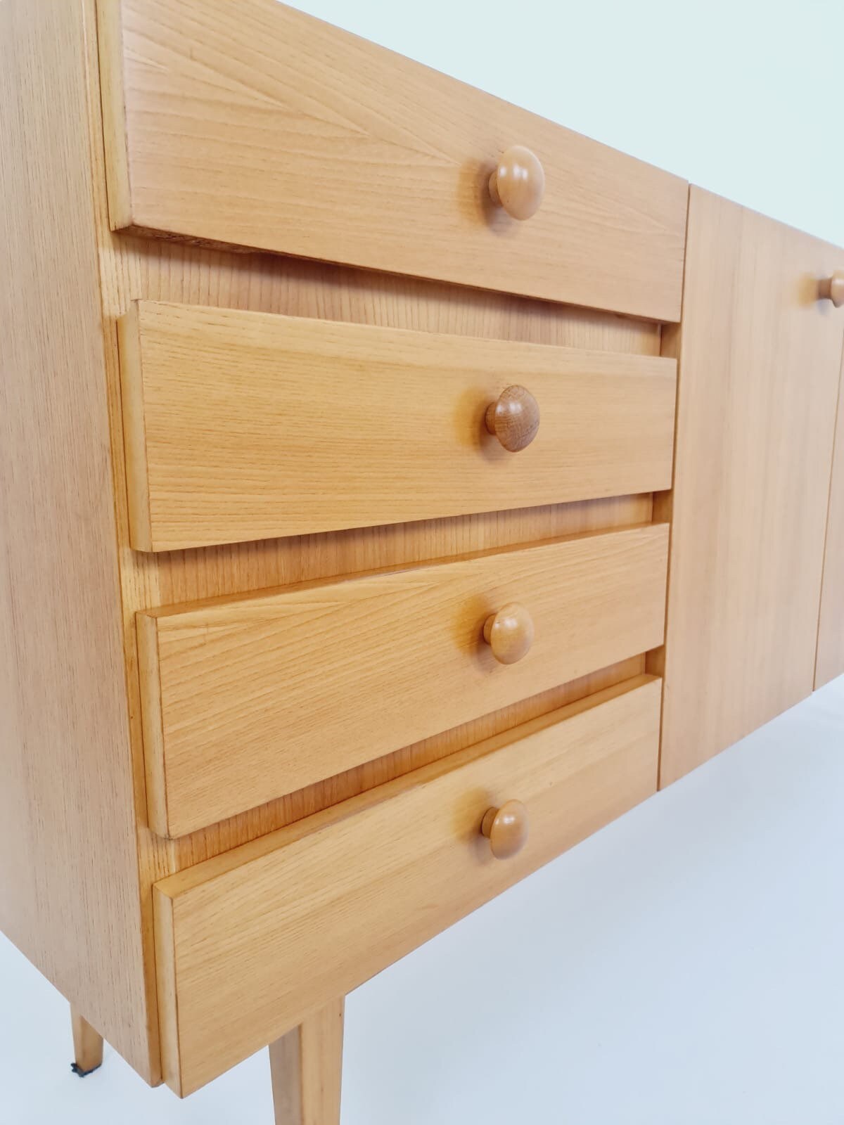 Mid Century Modern German oak Sideboard by GE-EL Möbel, 1960s