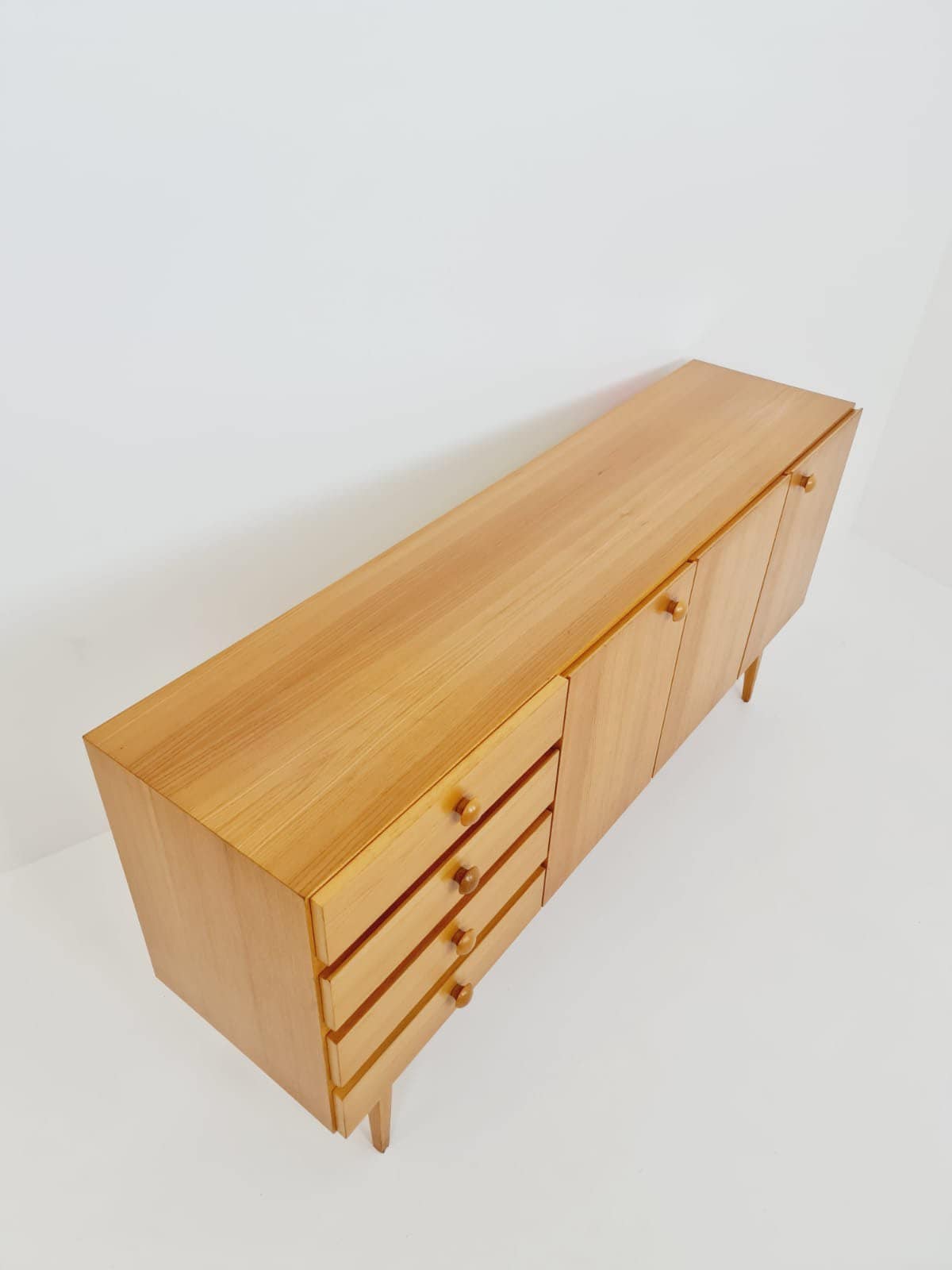 Mid Century Modern German oak Sideboard by GE-EL Möbel, 1960s