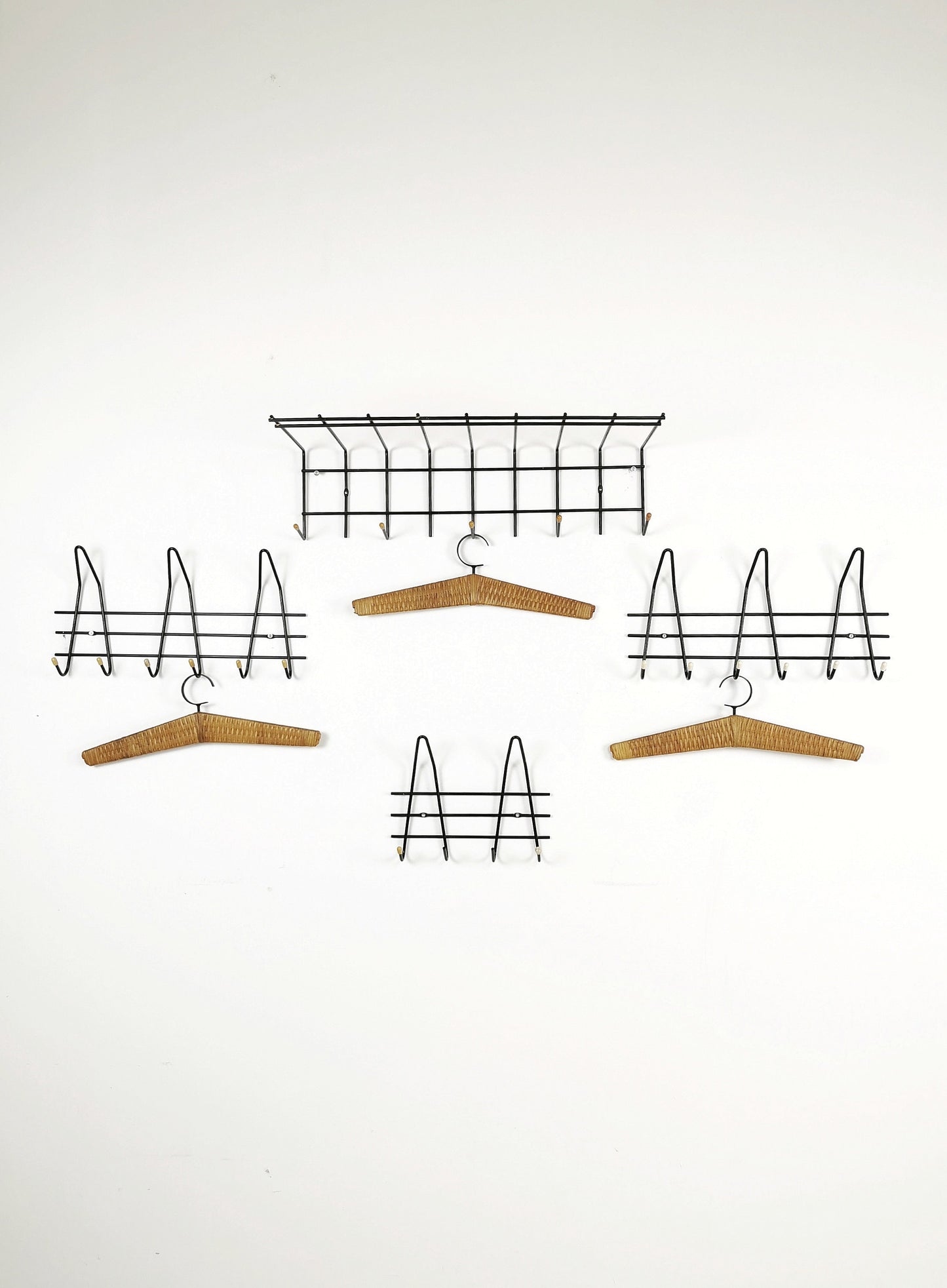 Clothing hanger Wardrobe by Nisse Strinning string, 1960s, set of 4