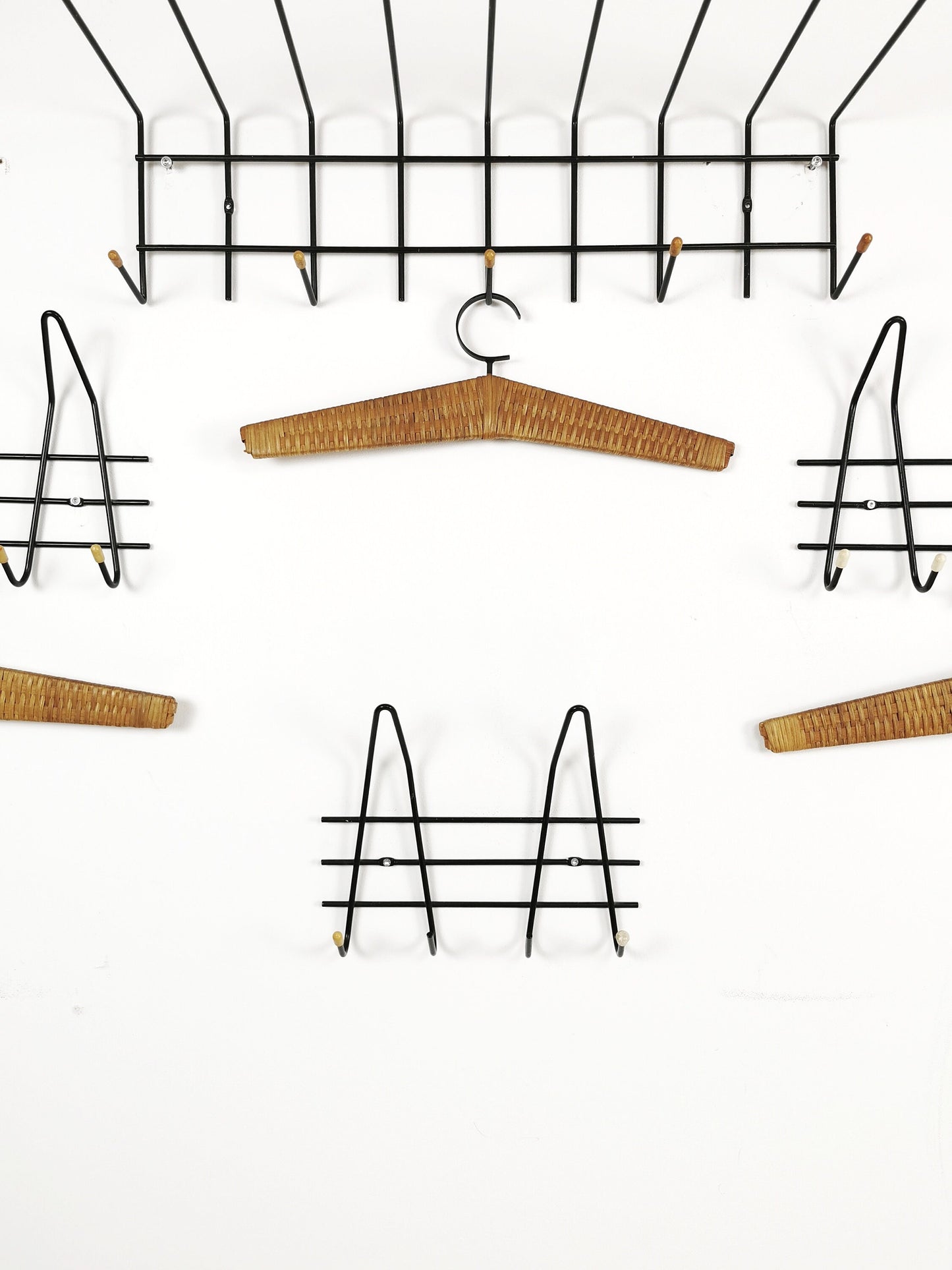 Clothing hanger Wardrobe by Nisse Strinning string, 1960s, set of 4
