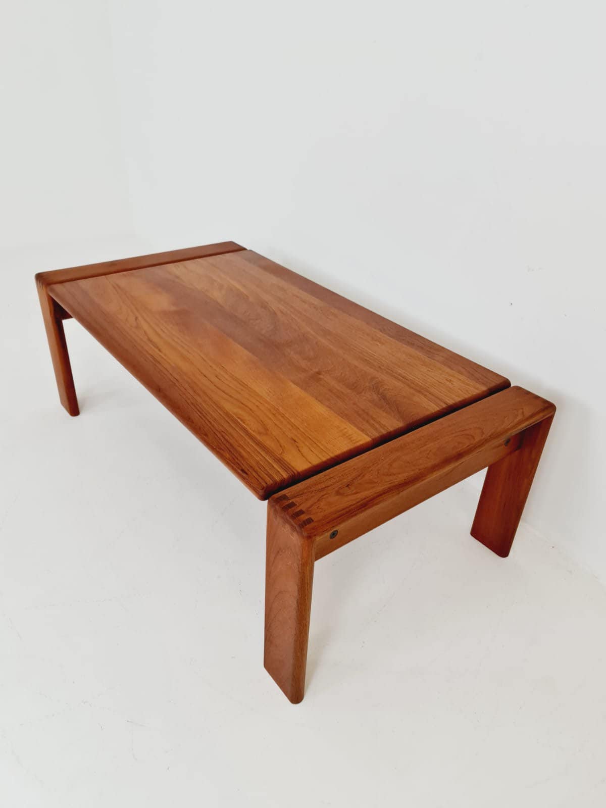Rare Danish solid teak coffee table by EMC Møbler, 1960s