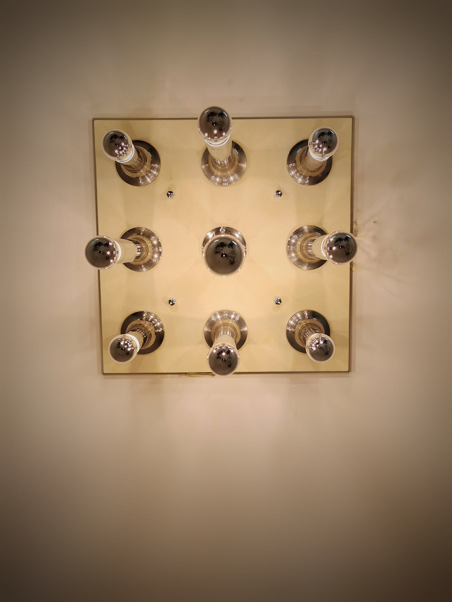Rare Vintage Large chandelier, ceiling lamp by Motoko Ishii for staff, 1960s