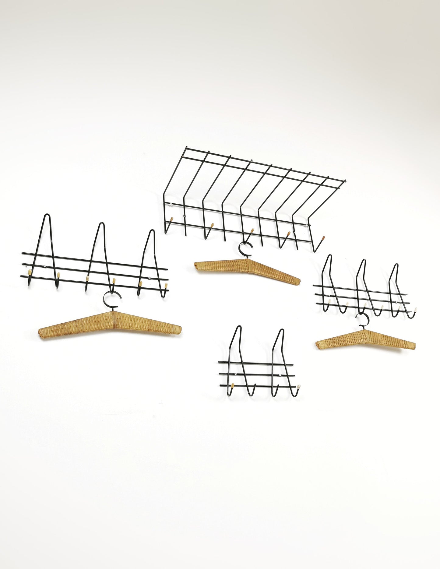 Clothing hanger Wardrobe by Nisse Strinning string, 1960s, set of 4
