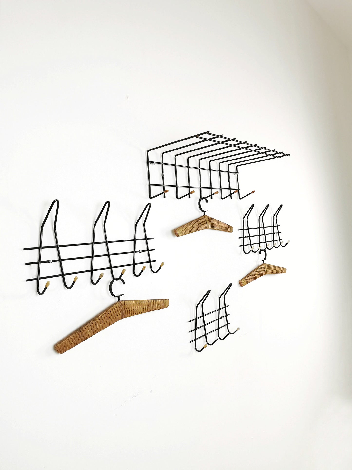 Clothing hanger Wardrobe by Nisse Strinning string, 1960s, set of 4