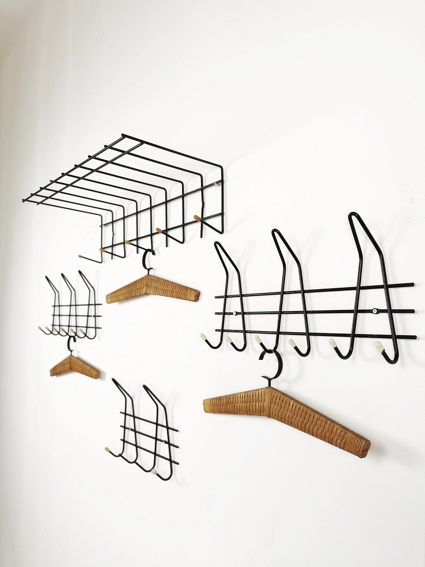 Clothing hanger Wardrobe by Nisse Strinning string, 1960s, set of 4