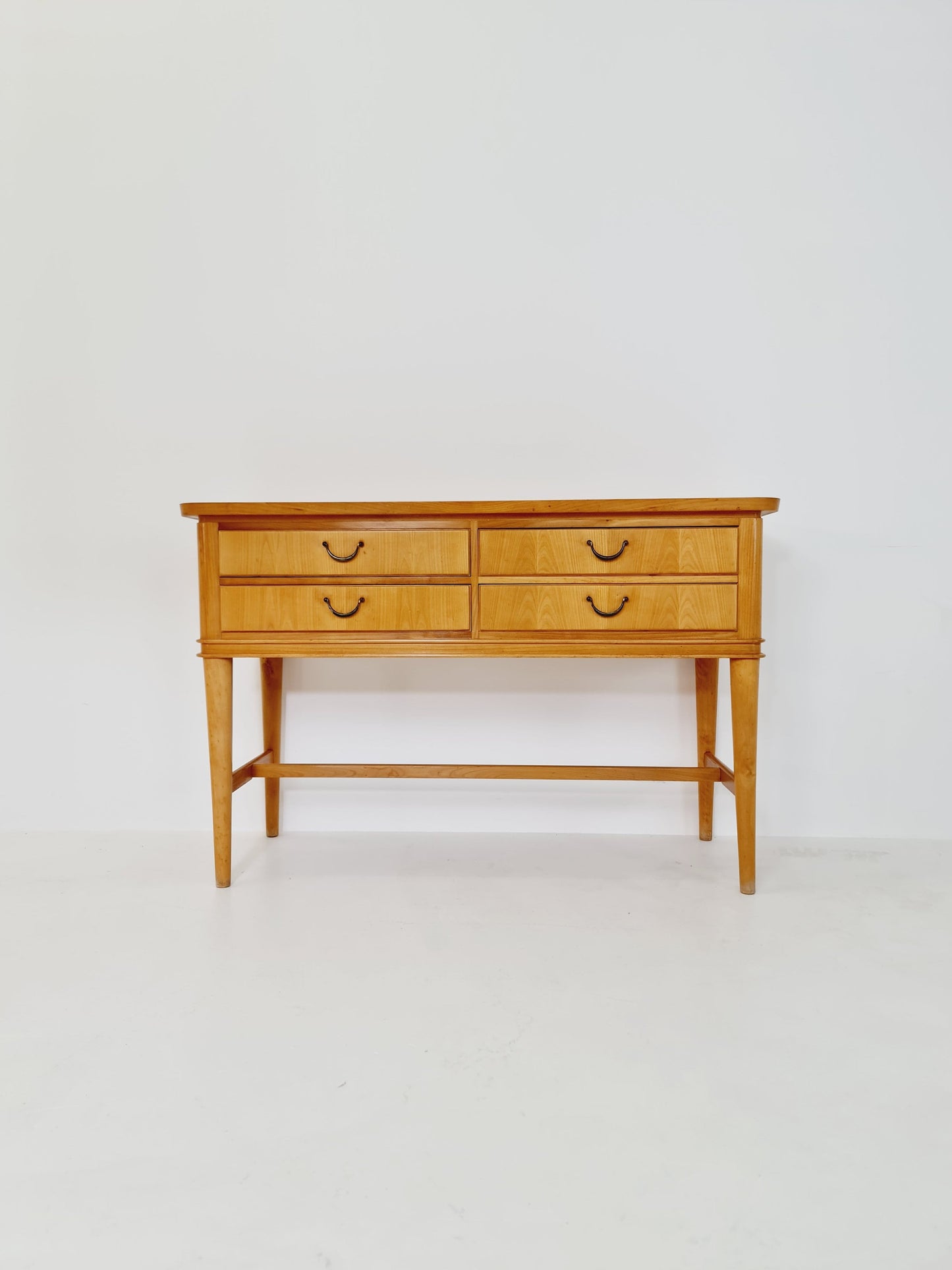 Midcentury German vintage oak & ash chest of drawers/ sideboard By FH Möbel Fabrik, 1960s