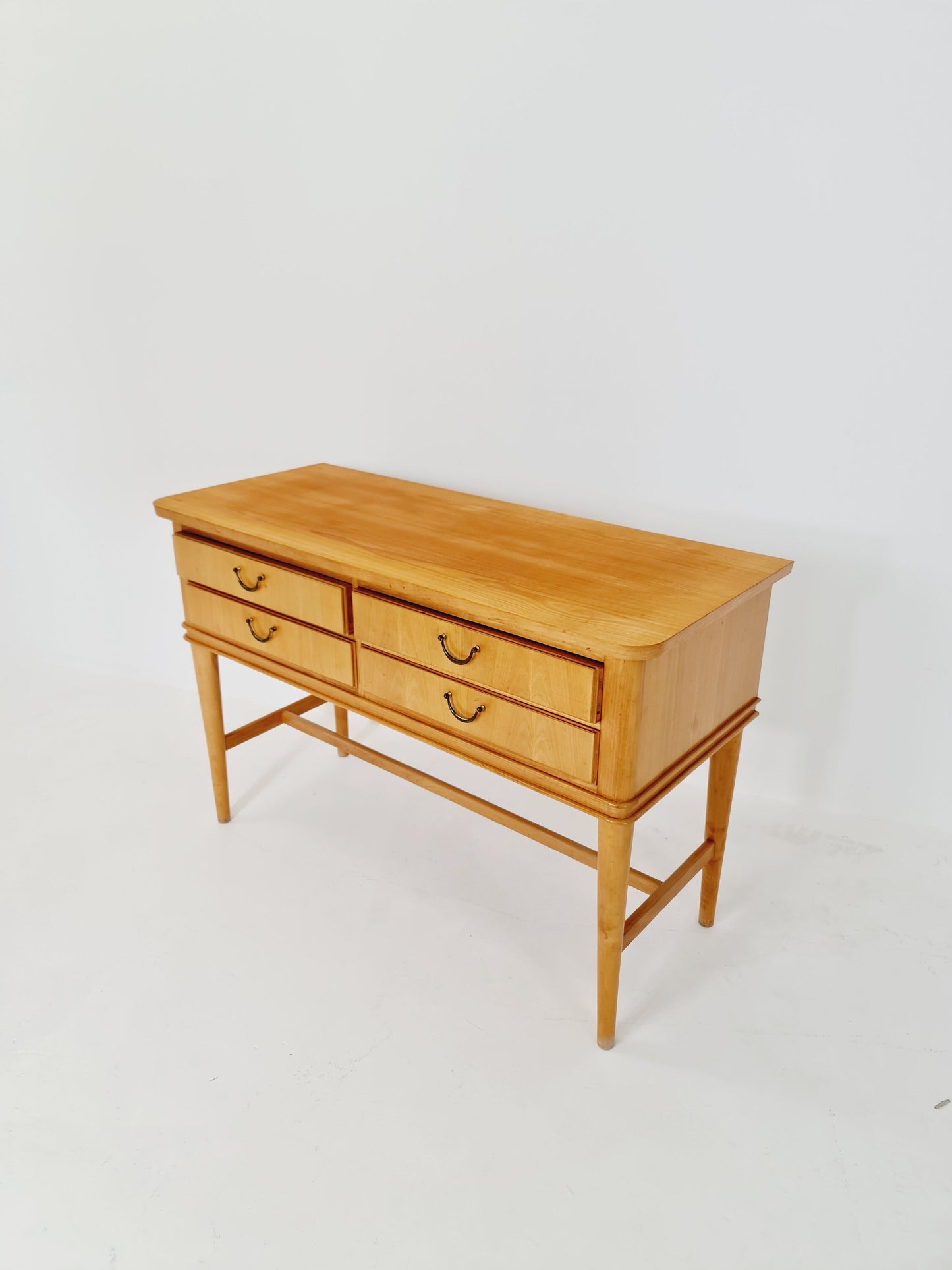 Midcentury German vintage oak & ash chest of drawers/ sideboard By FH Möbel Fabrik, 1960s