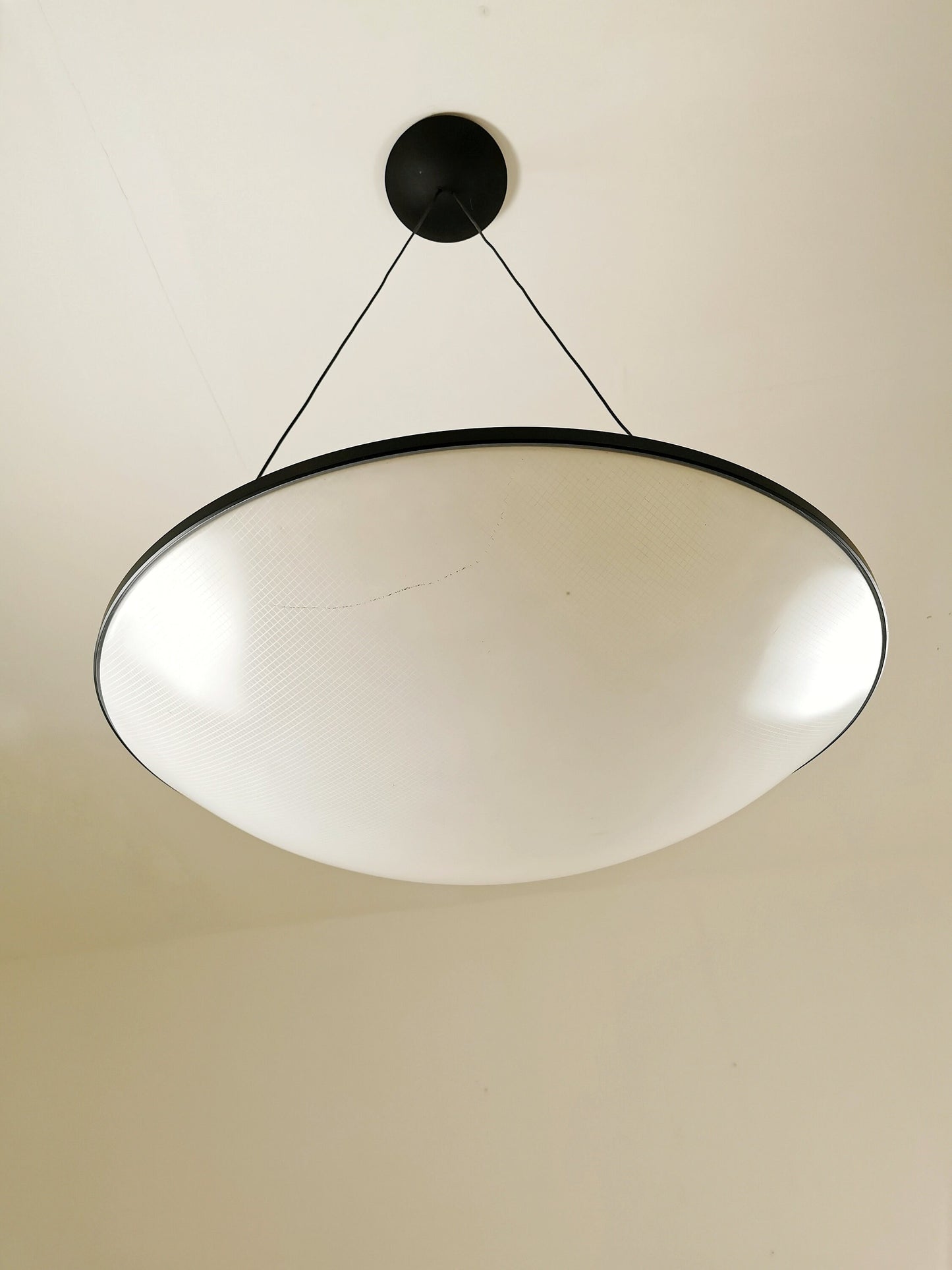 Early Trama pendant by Luciano Balestrini & Paolo Longhi for Luceplan, 1980s