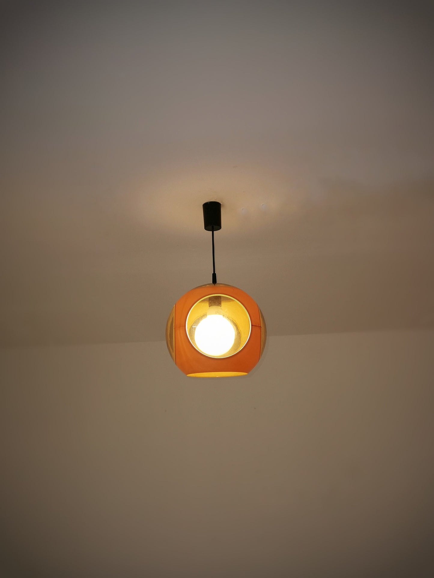 Bug Eye Yellow Space Age UFO Lamp by Luigi Colani 1970s