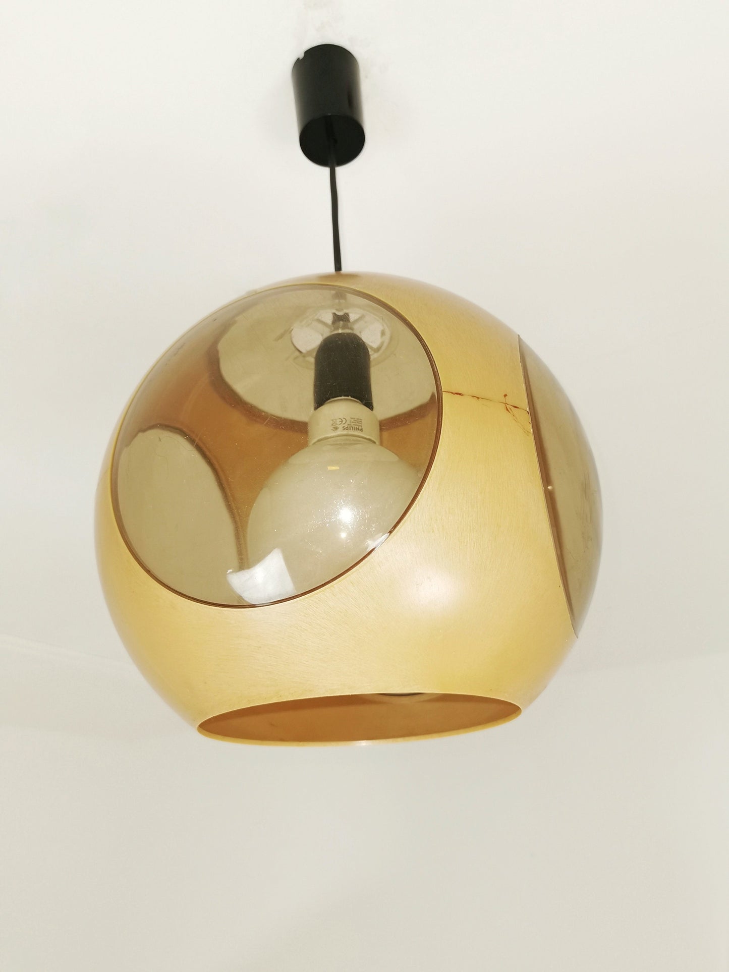 Bug Eye Yellow Space Age UFO Lamp by Luigi Colani 1970s