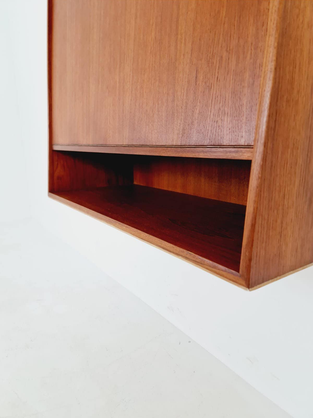 Vintage Danish teak wall hanging Secretary, desk, 1960s