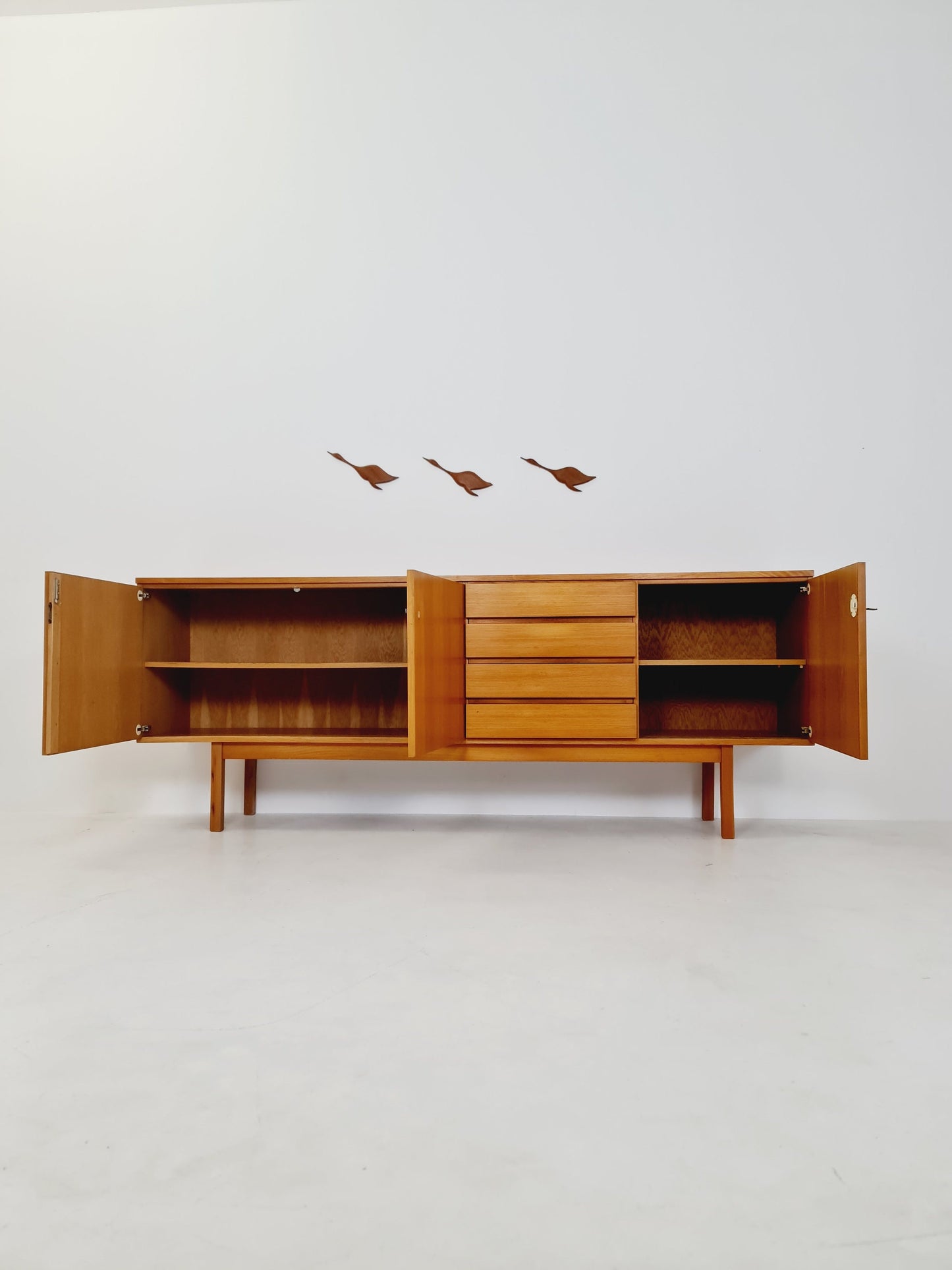 Mid Century Modern German Teak Sideboard by GE-EL Möbel, 1960s