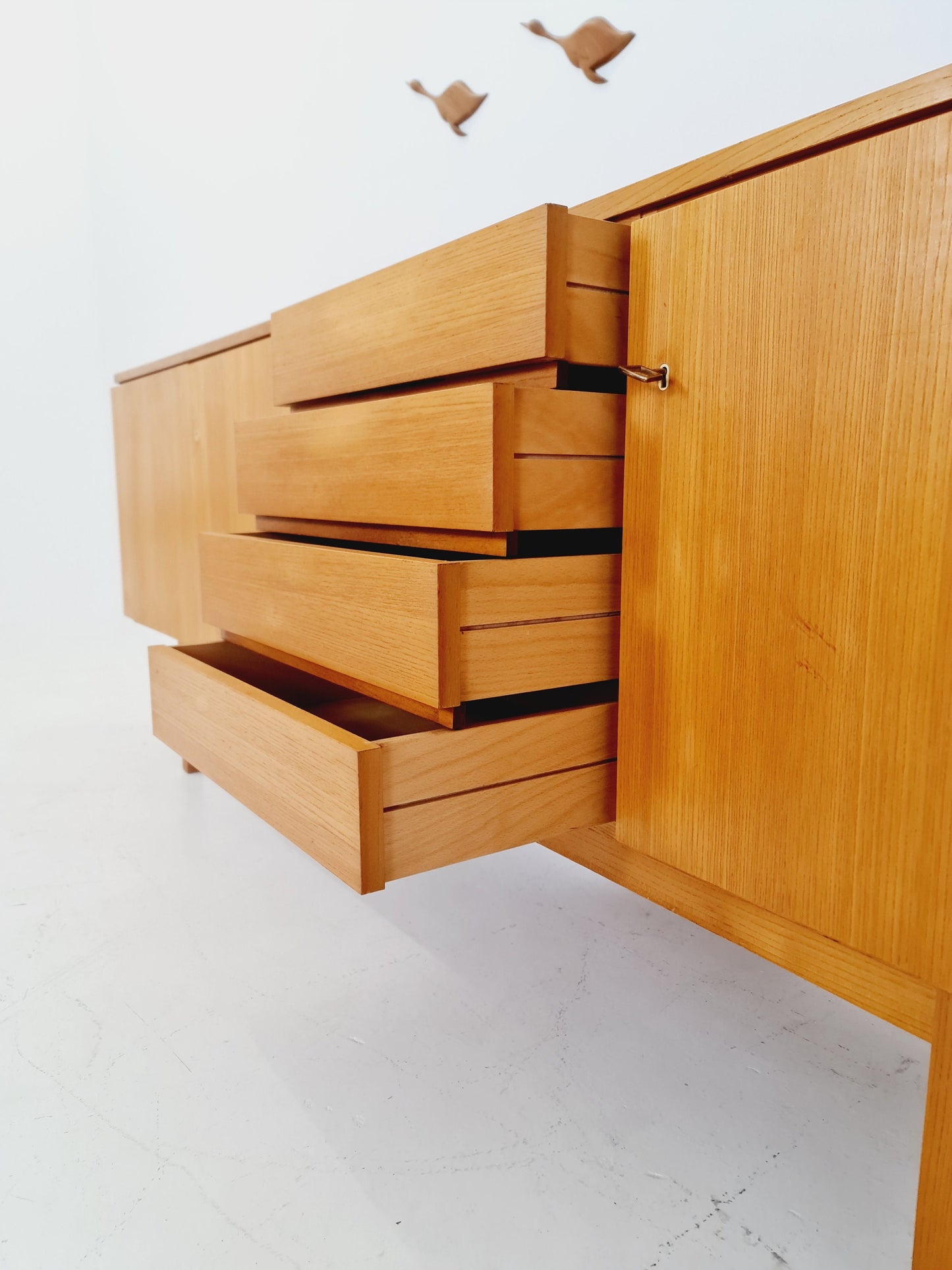 Mid Century Modern German Teak Sideboard by GE-EL Möbel, 1960s