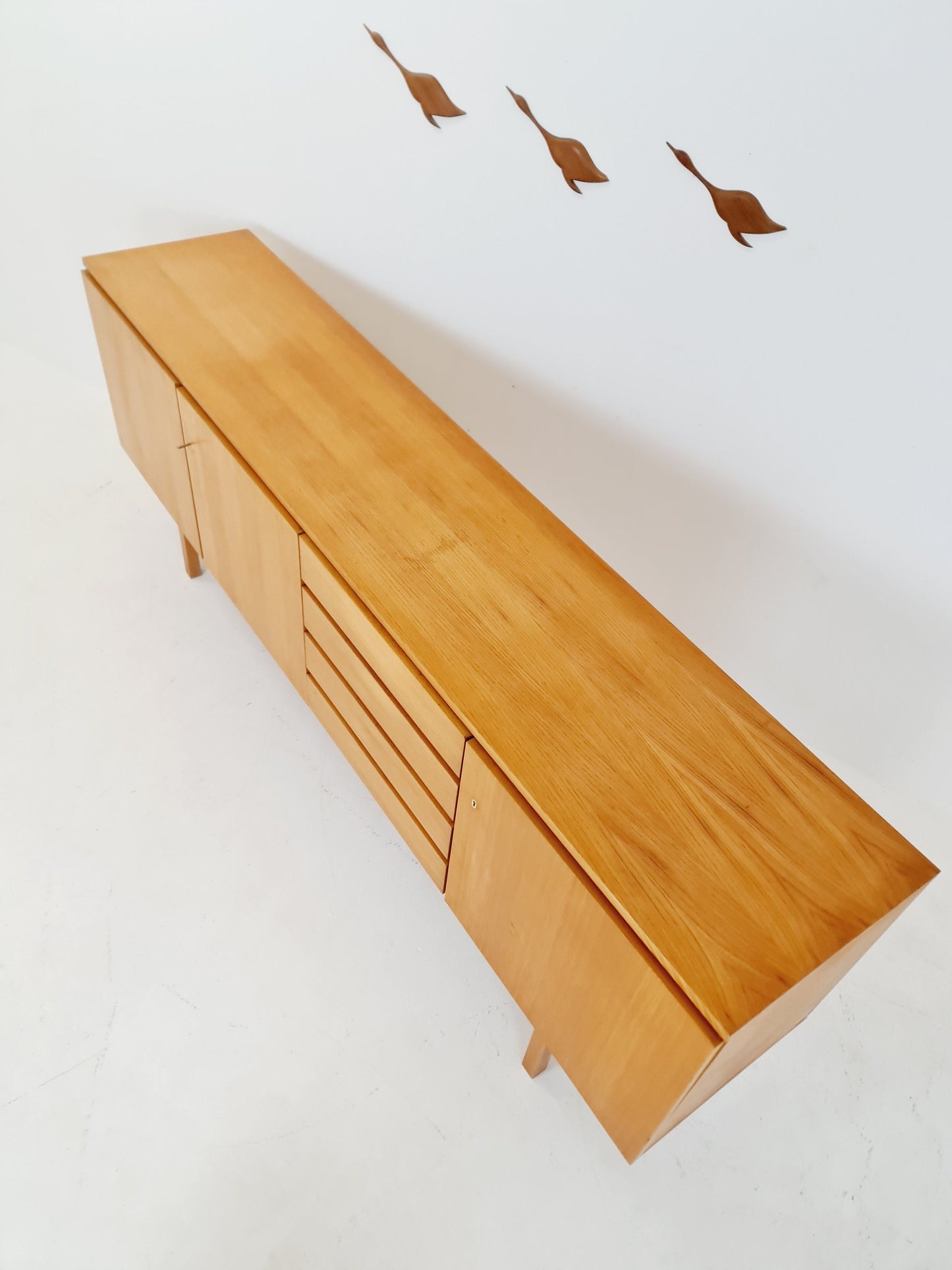 Mid Century Modern German Teak Sideboard by GE-EL Möbel, 1960s