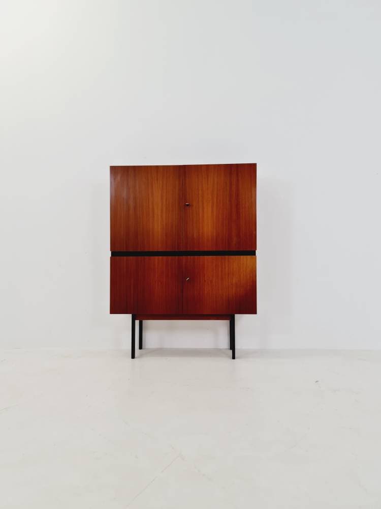 Midcentury German Highboard Mahogany by Trefzger, 1960s