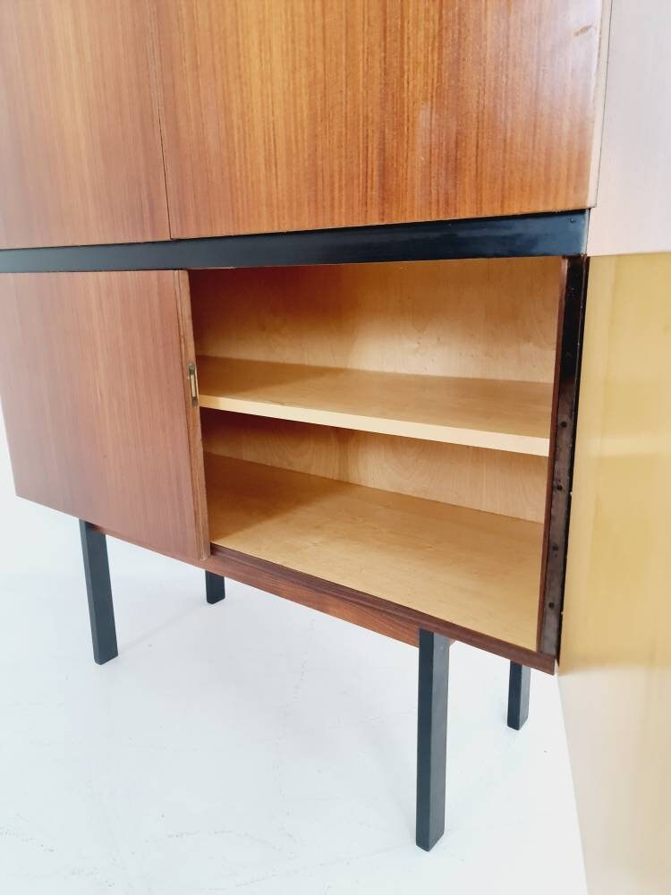 Midcentury German Highboard Mahogany by Trefzger, 1960s