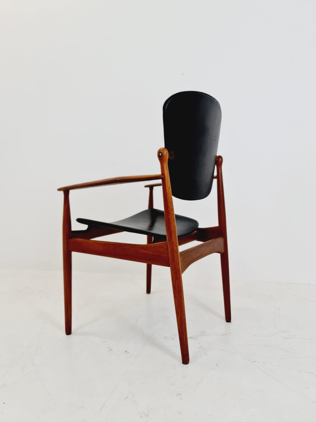 Danish teak and leather chair by Arne Vodder for France & Daverkosen, 1960s