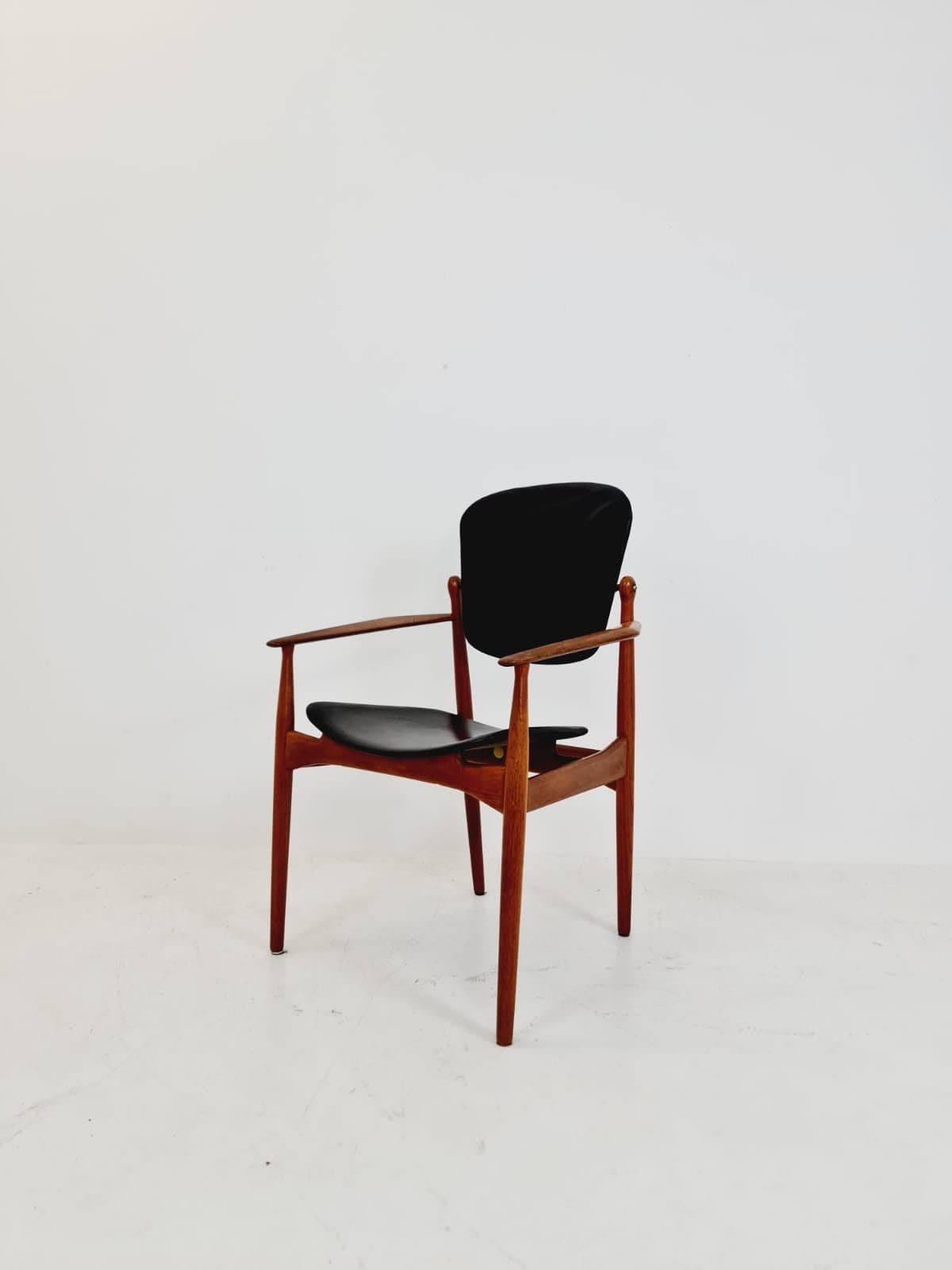 Danish teak and leather chair by Arne Vodder for France & Daverkosen, 1960s