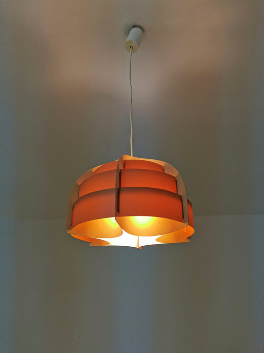 MCM Vintage spaceage pendat lamp Basta by Lars Hoyrup Design by Schioler Denmark 1980s