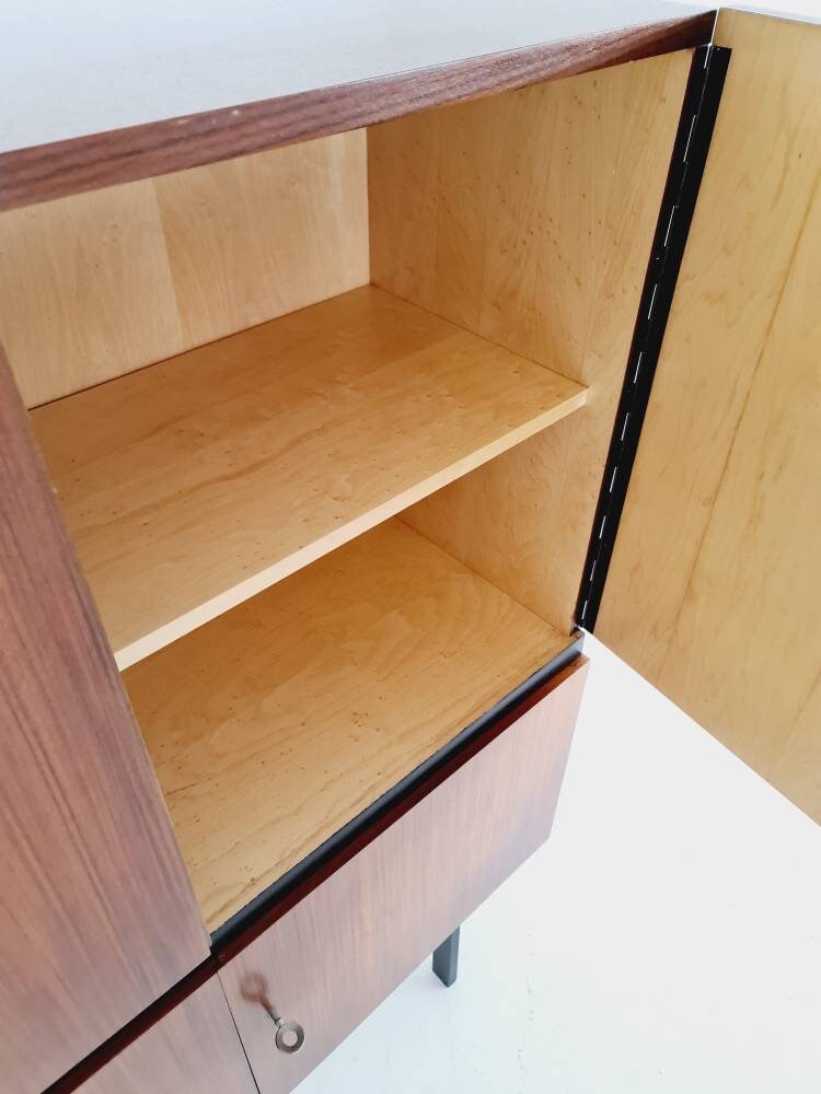 Midcentury German Highboard Mahogany by Trefzger, 1960s