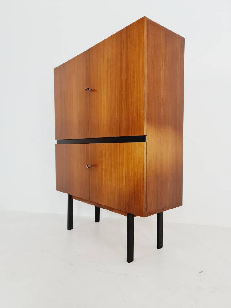 Midcentury German Highboard Mahogany by Trefzger, 1960s
