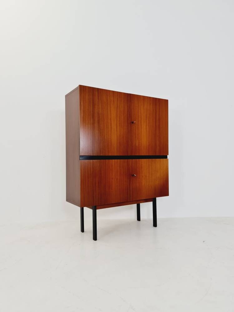 Midcentury German Highboard Mahogany by Trefzger, 1960s
