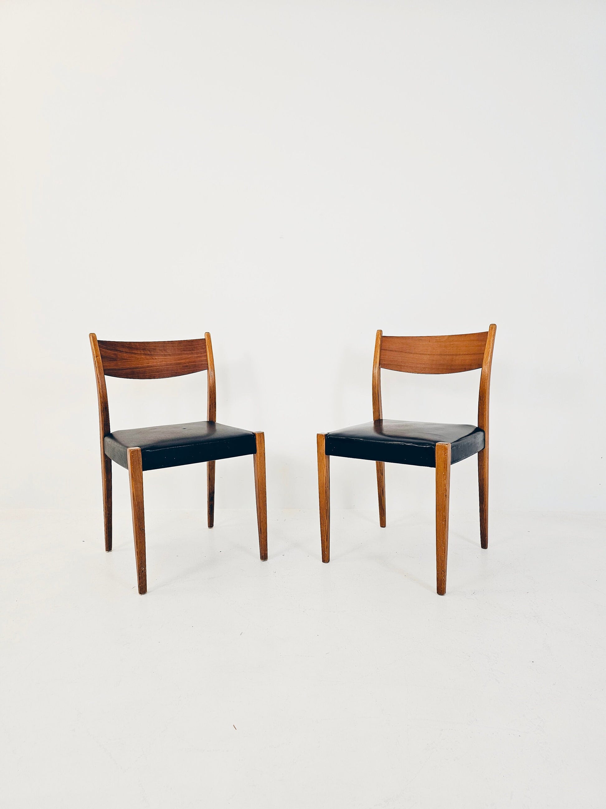 Danish teak dining chairs by Poul Volther & Frem Röjle, 1960s, set of 2