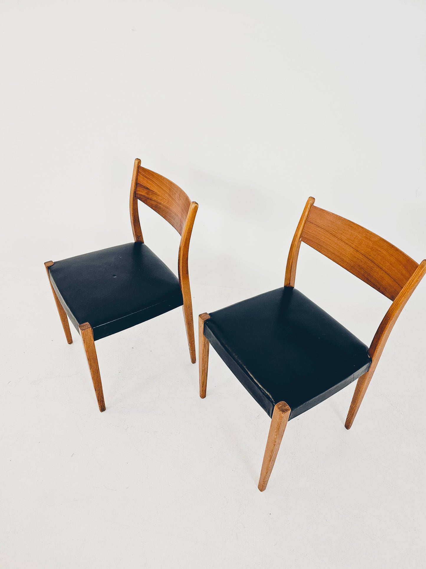 Danish teak dining chairs by Poul Volther & Frem Röjle, 1960s, set of 2
