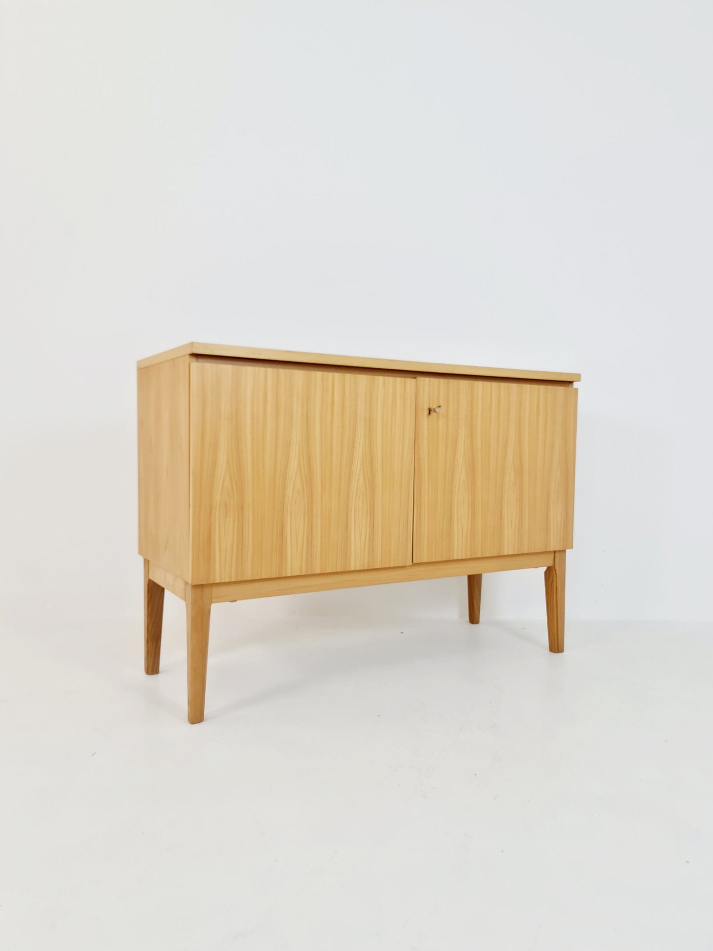 German Mid century Oak record cabinet, sideboard by FLB Möbel Fabrik , 1950s