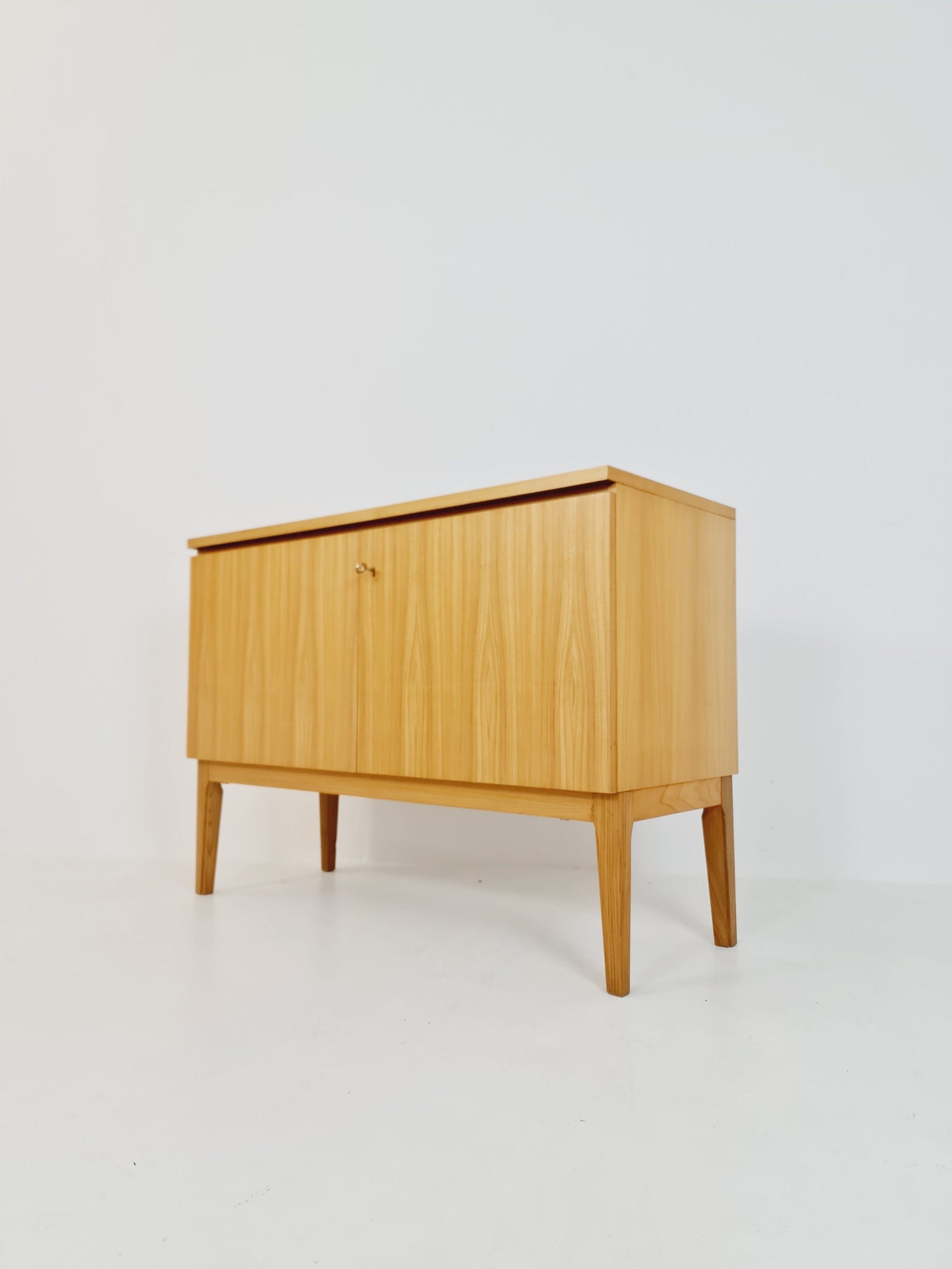 German Mid century Oak record cabinet, sideboard by FLB Möbel Fabrik , 1950s