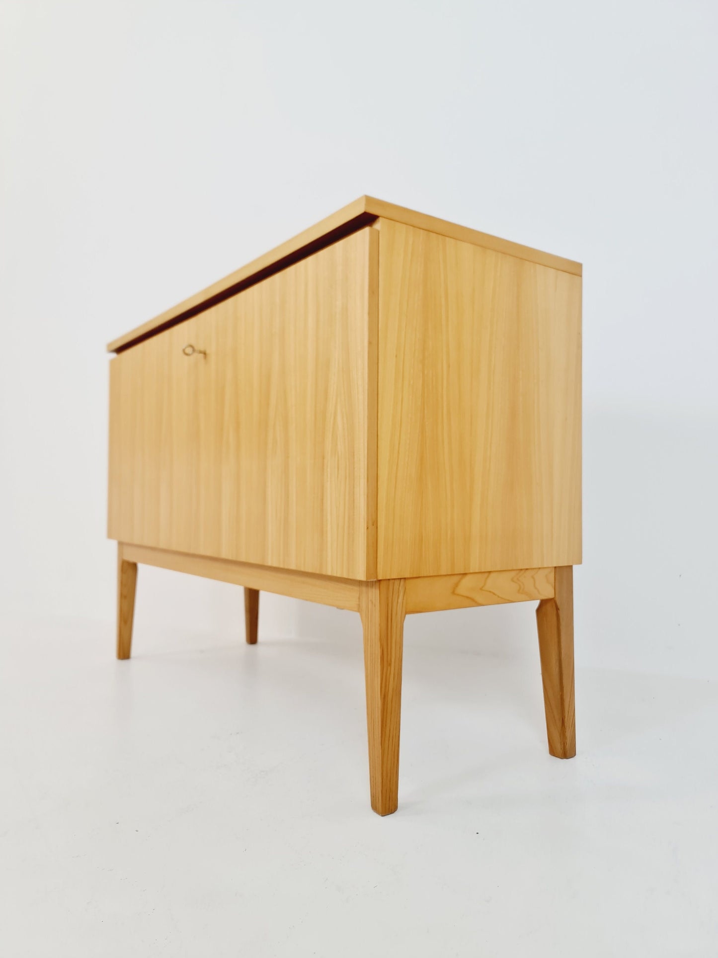 German Mid century Oak record cabinet, sideboard by FLB Möbel Fabrik , 1950s