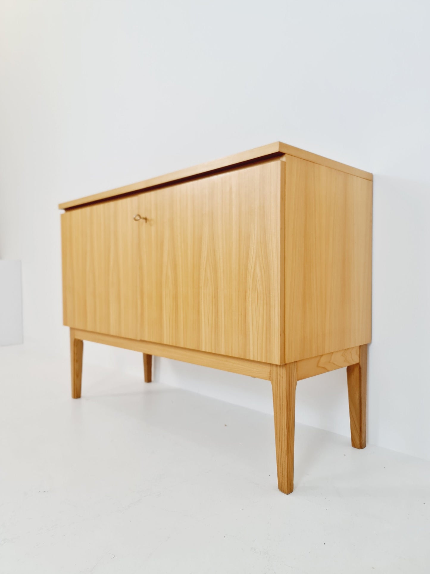 German Mid century Oak record cabinet, sideboard by FLB Möbel Fabrik , 1950s