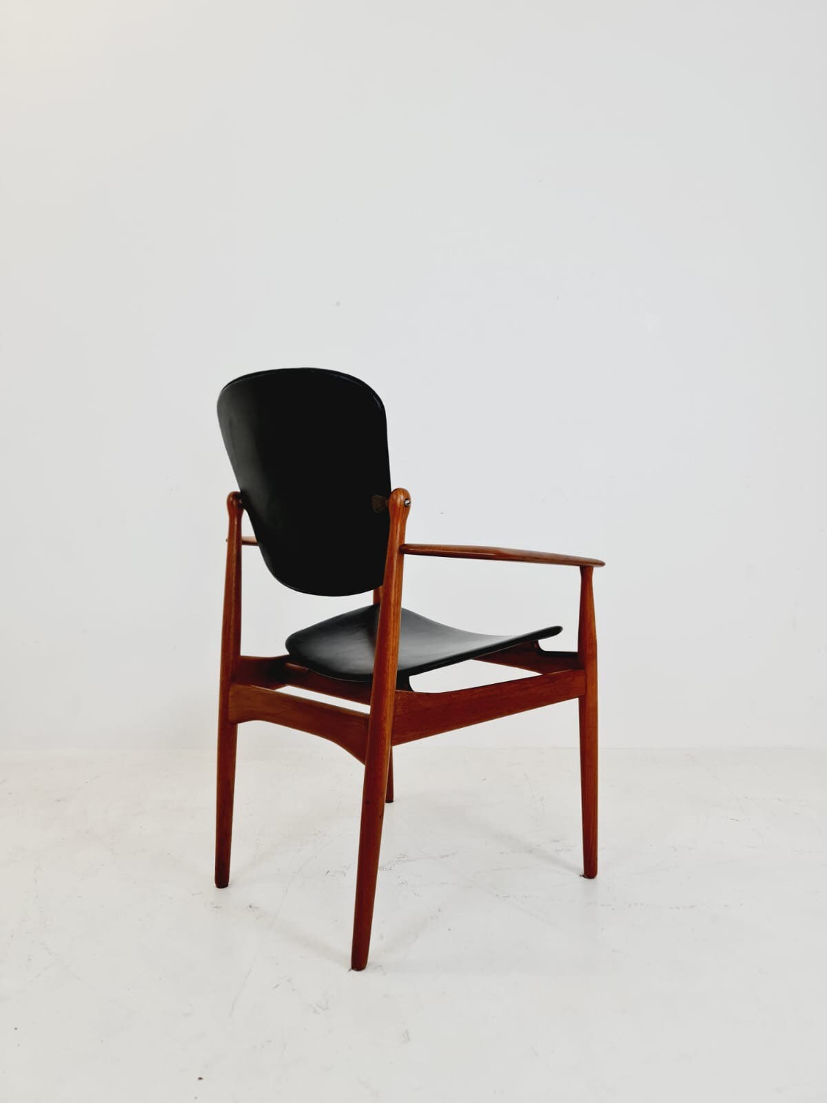 Danish teak and leather chair by Arne Vodder for France & Daverkosen, 1960s