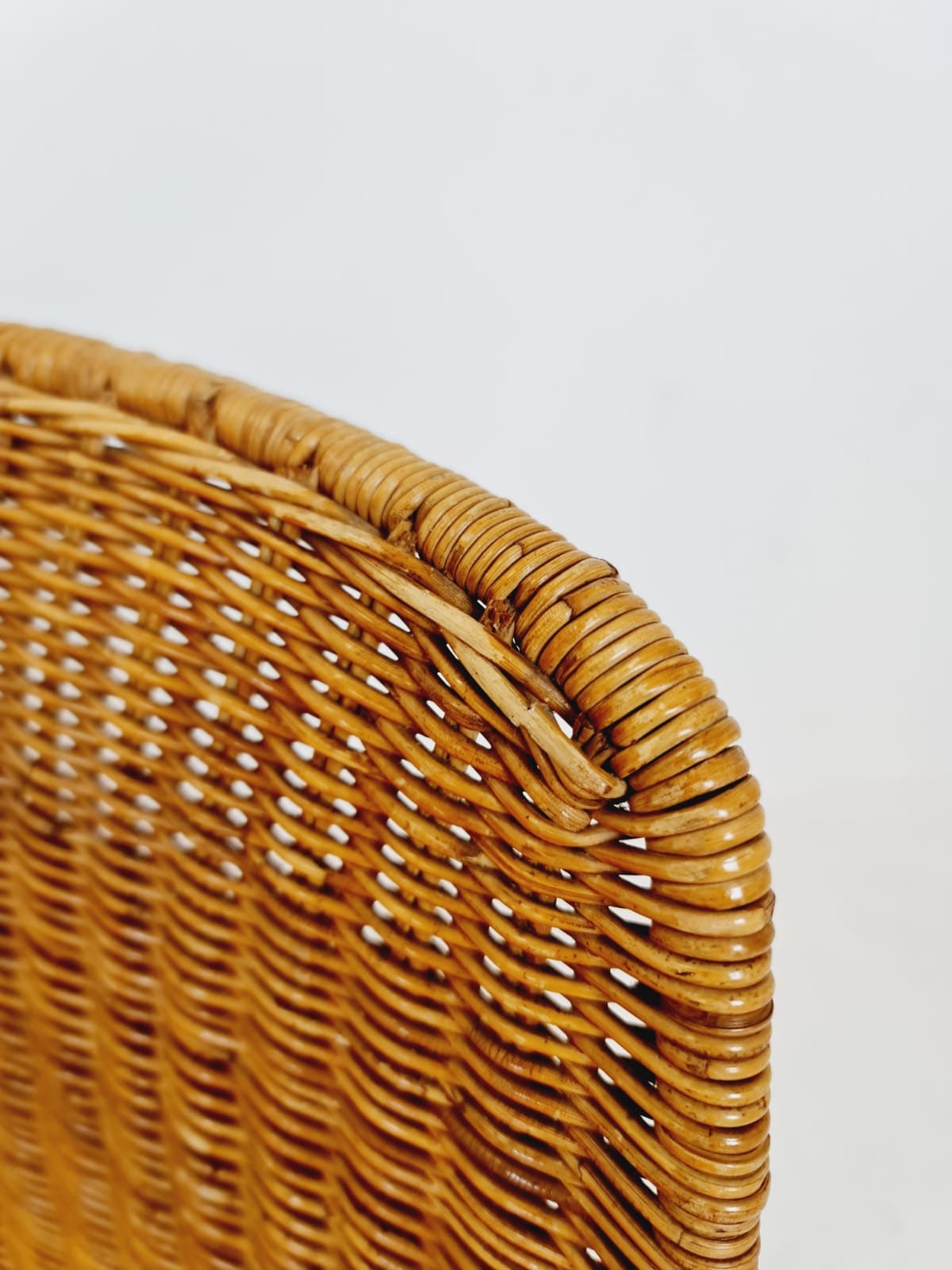Mid-Century Rattan Basket Chair by Gian Franco Legler, 1950s, set of 2
