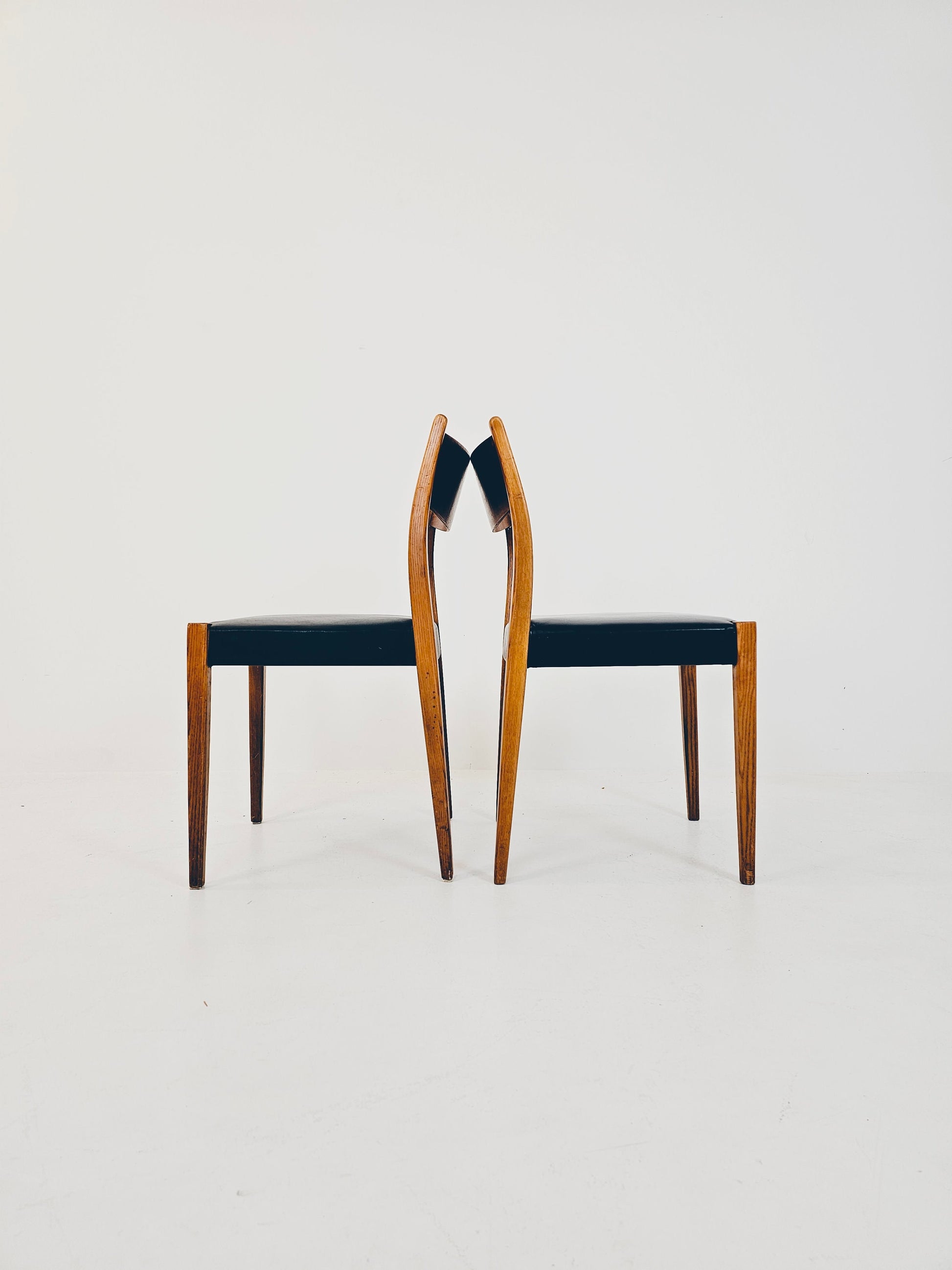 Danish teak dining chairs by Poul Volther & Frem Röjle, 1960s, set of 2