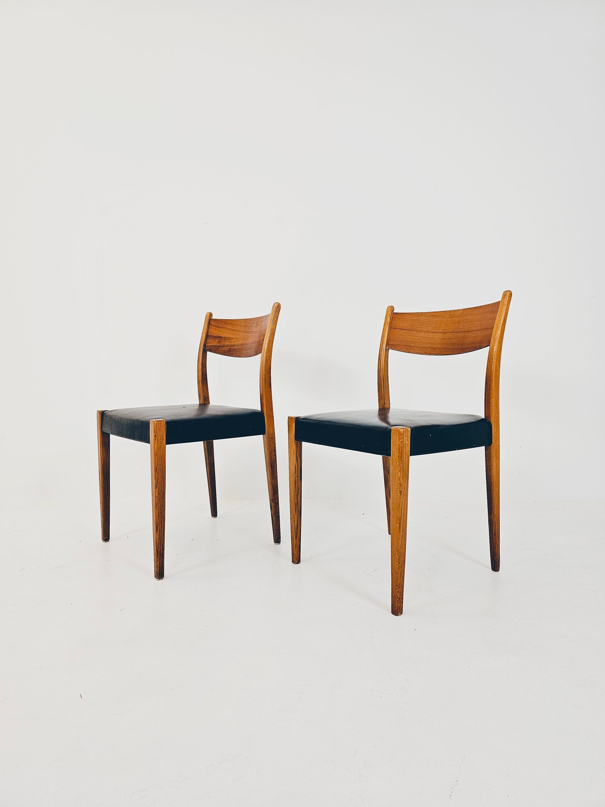 Danish teak dining chairs by Poul Volther & Frem Röjle, 1960s, set of 2