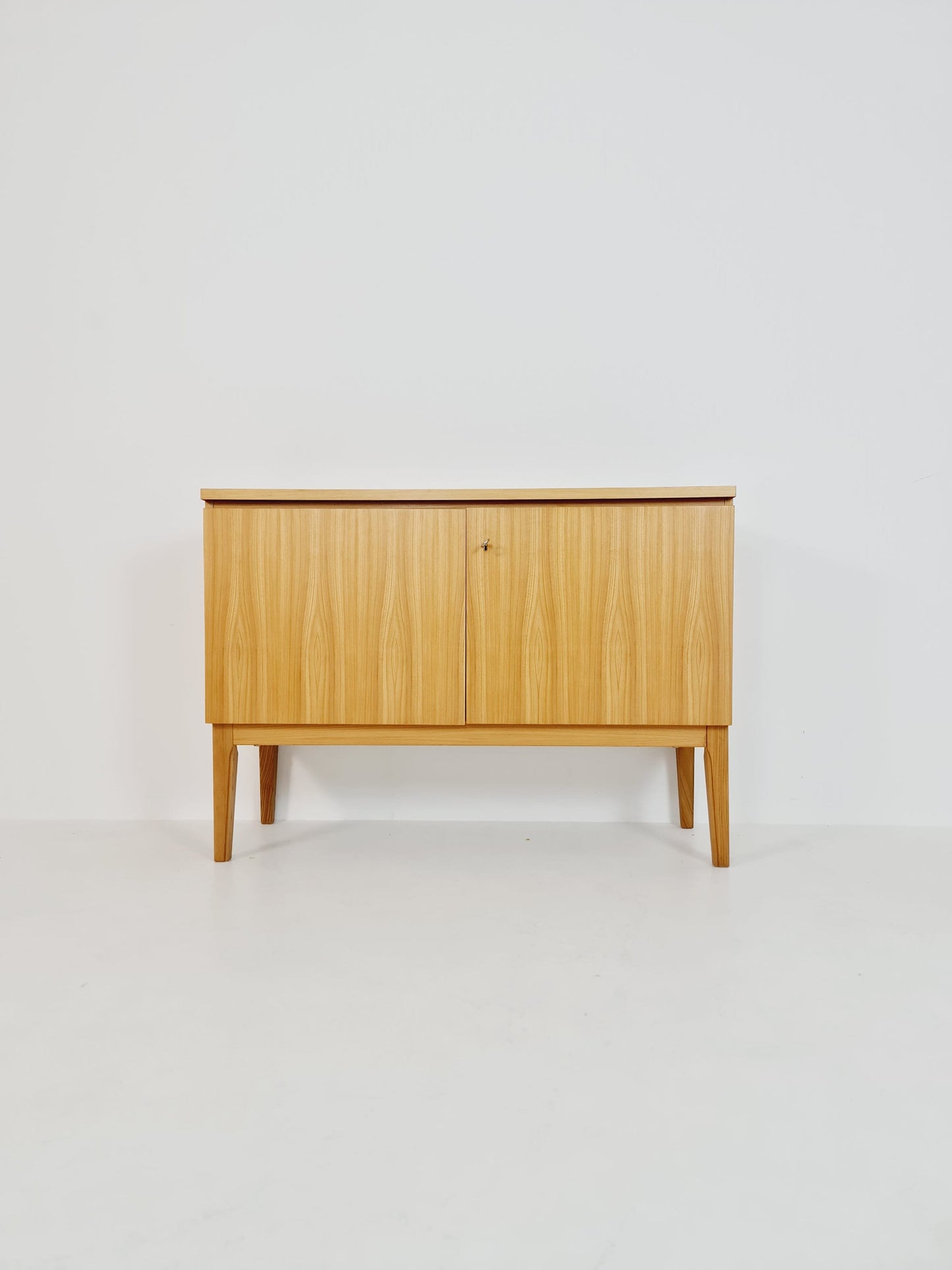 German Mid century Oak record cabinet, sideboard by FLB Möbel Fabrik , 1950s