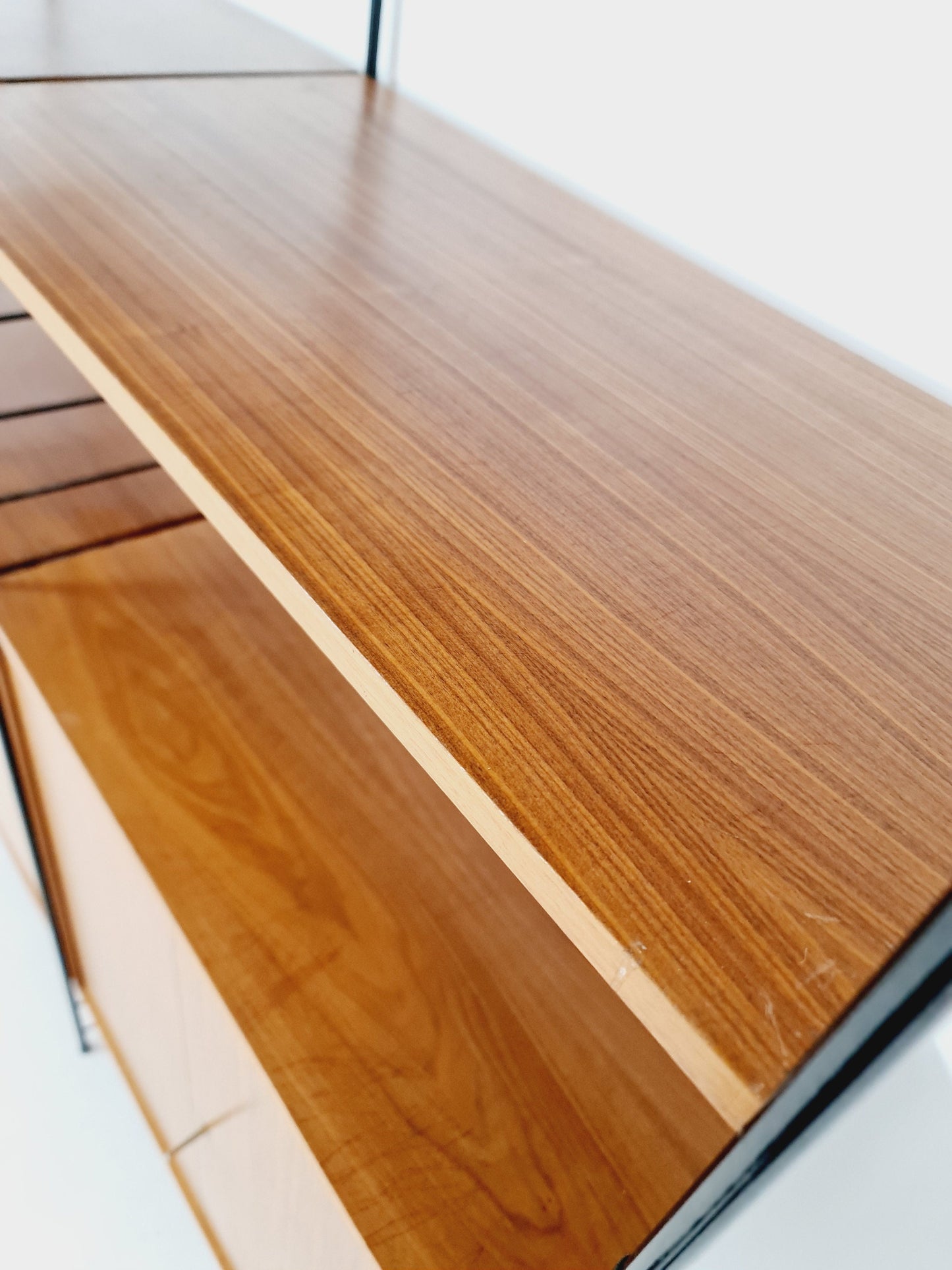 String shelf-system, bookcase teak by WHB Germany, 1950s