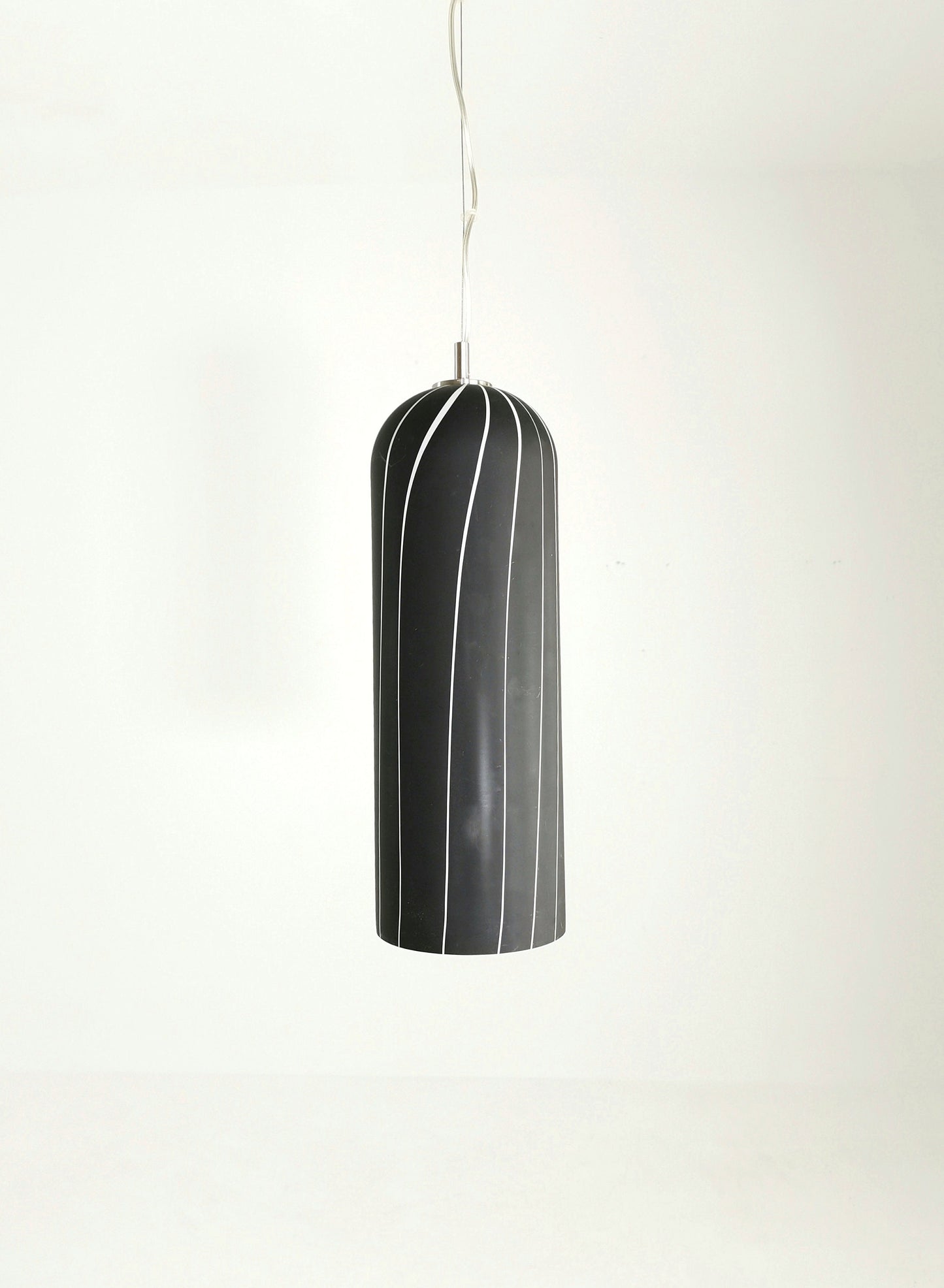 Mid-Century modern. pendant lamp black and white 1980s