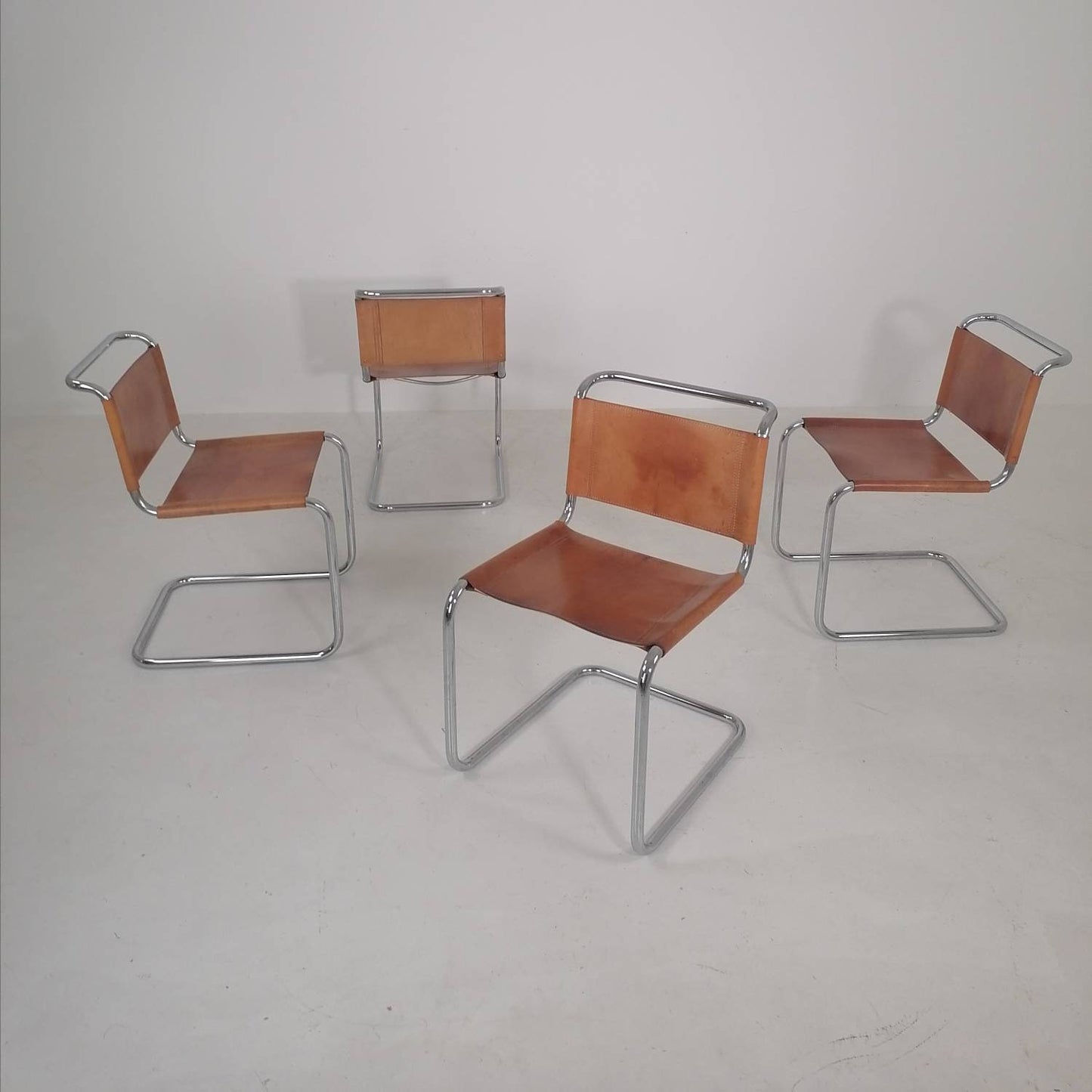 1 of 5 Mid-Century Vintage S33 chair from Mart Stam by Fasem Italy 1980er