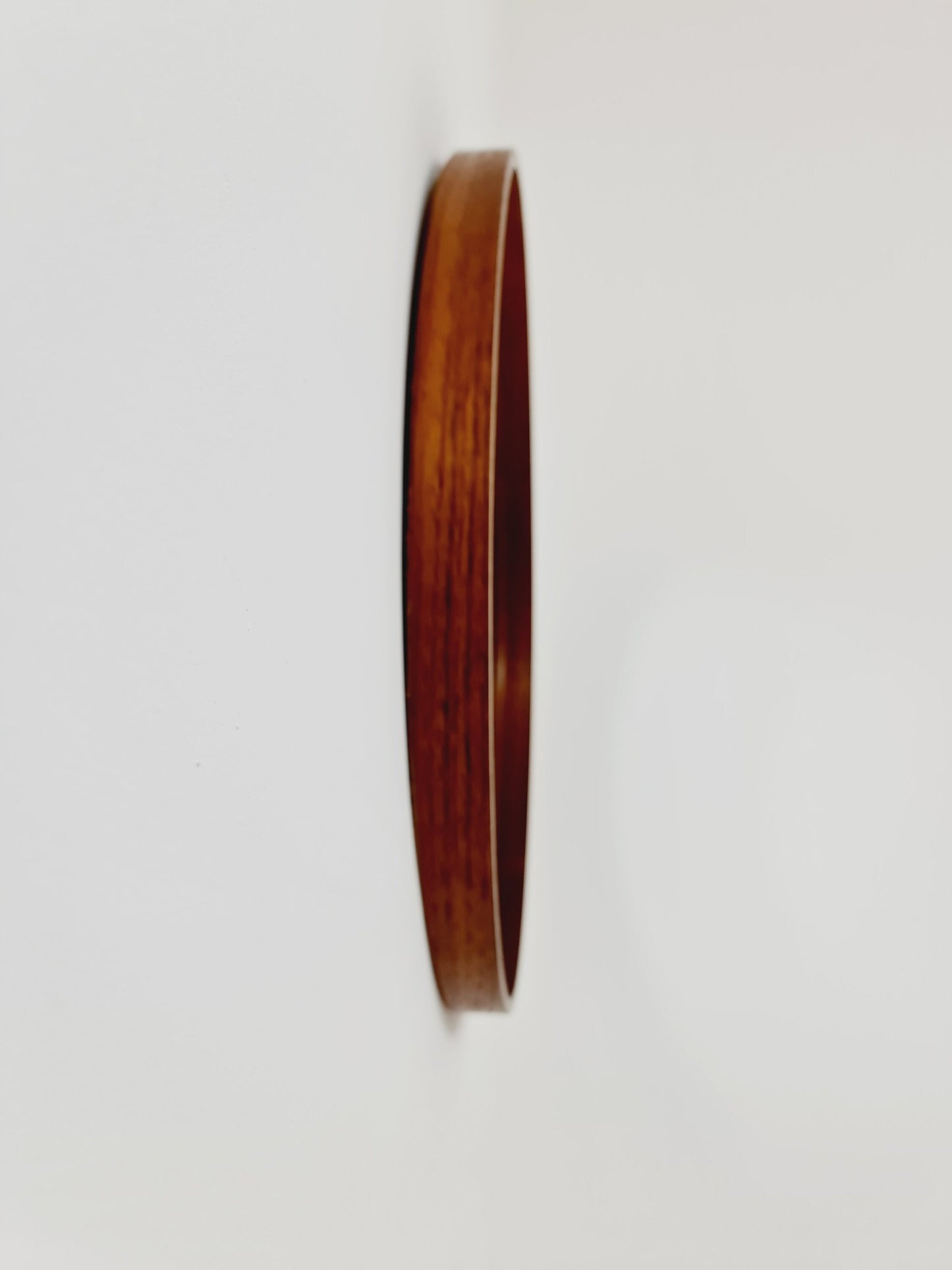 Mid Century round teak mirror from the 60s