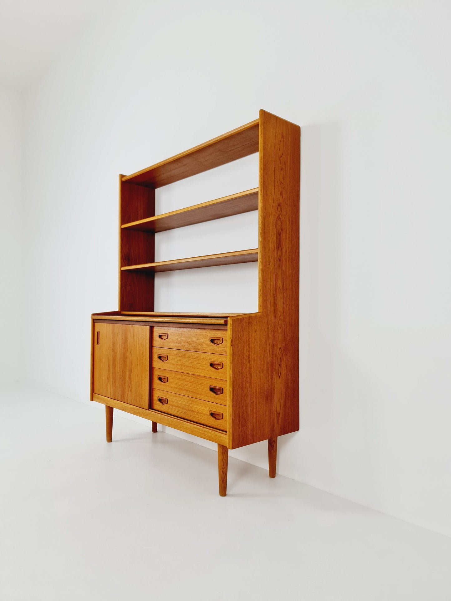 Danish freestanding vintage bookshelf system/ book case teak by Bengt Ruda, 1960s