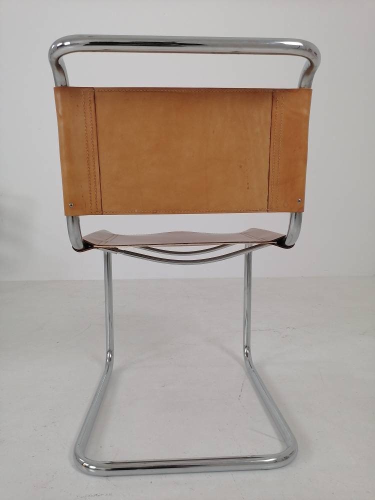 1 of 5 Mid-Century Vintage S33 chair from Mart Stam by Fasem Italy 1980er